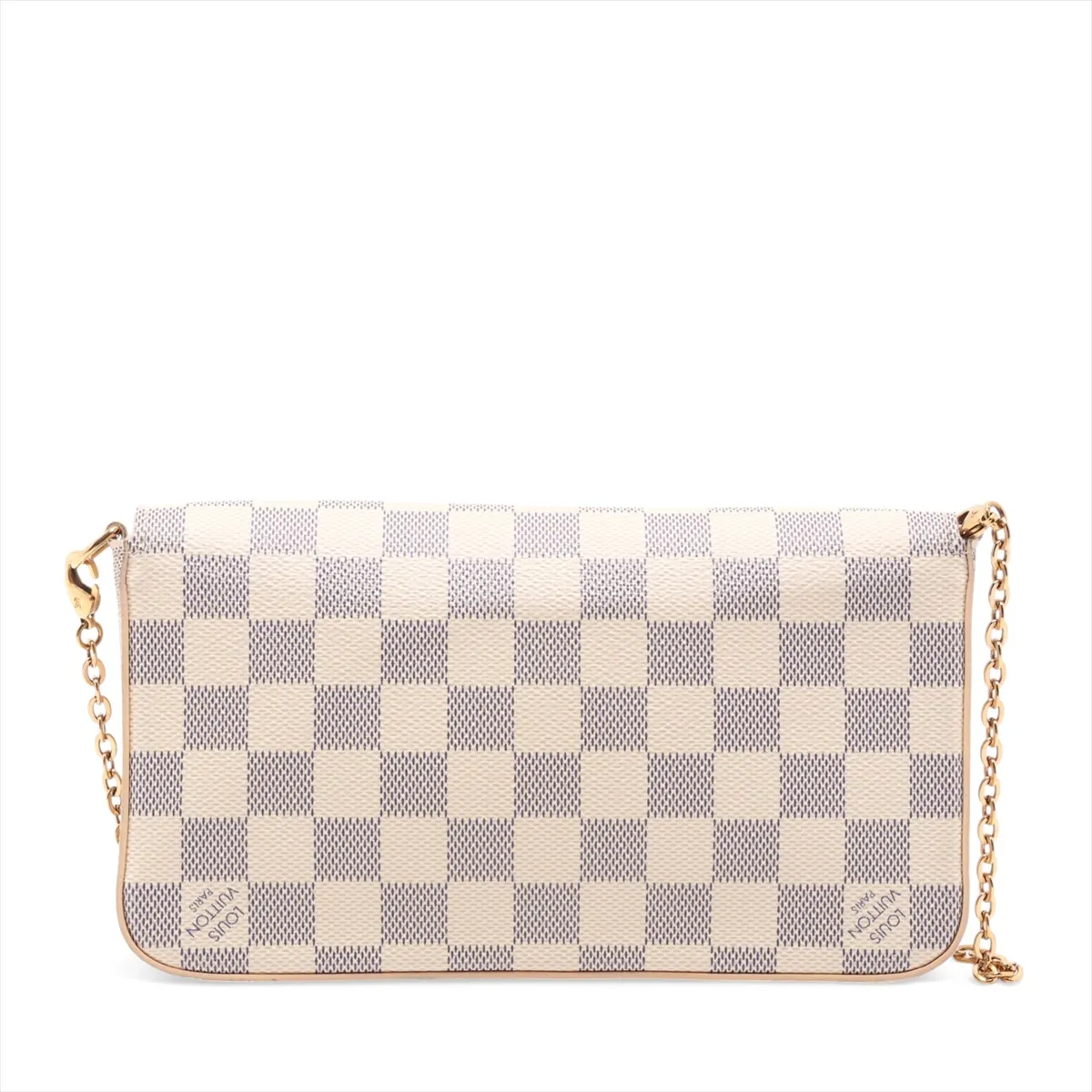 Damier Azur Pochette Felicie N63106 MI3158 White (Missing Pouch) — view 2