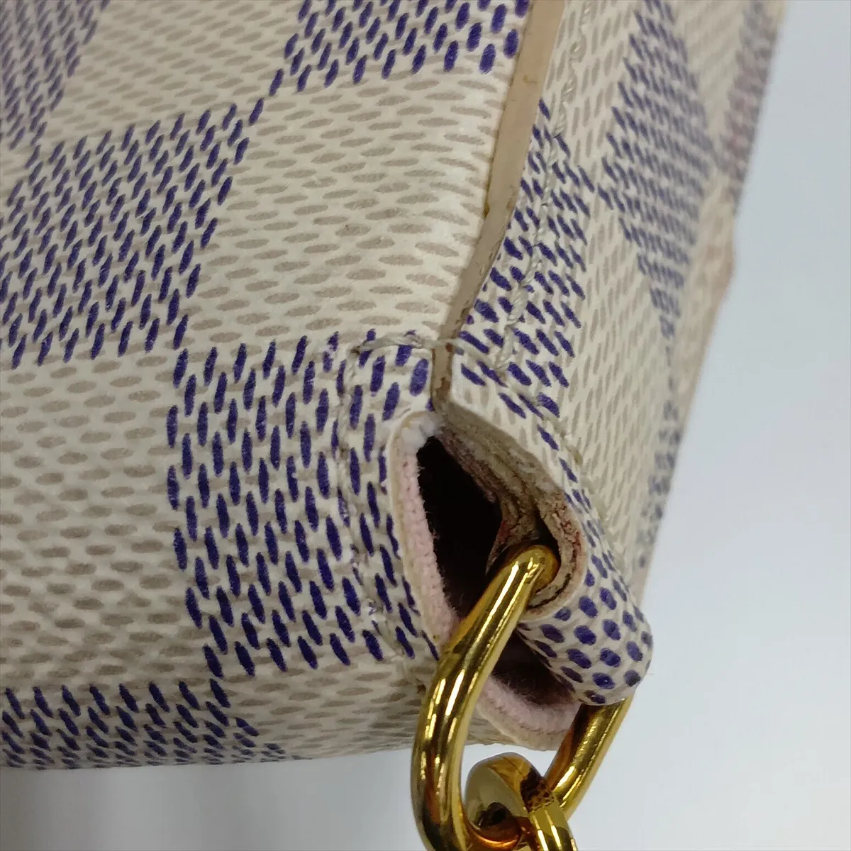 Damier Azur Pochette Felicie N63106 MI3158 White (Missing Pouch) — view 13