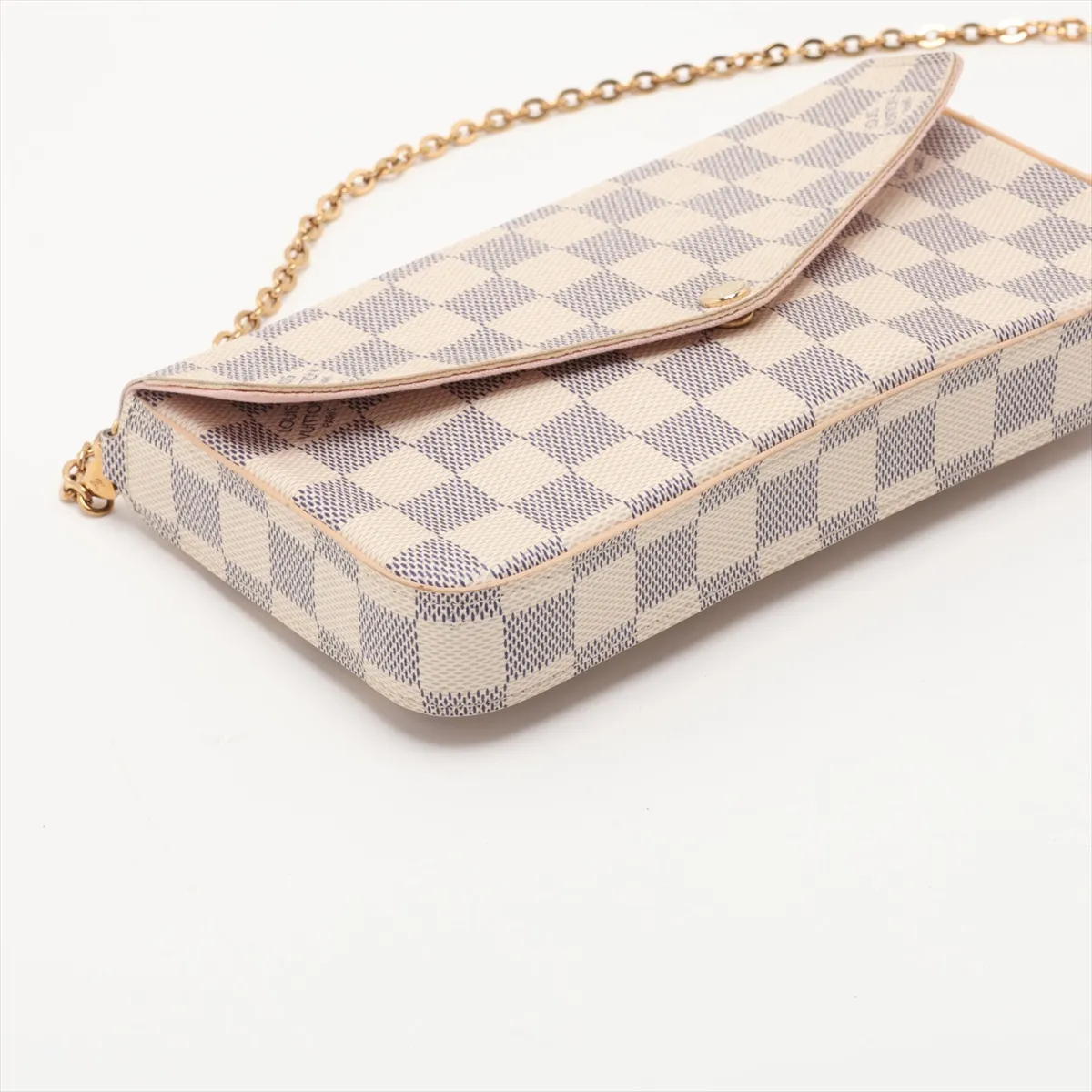 Damier Azur Pochette Felicie N63106 MI3158 White (Missing Pouch) — view 4