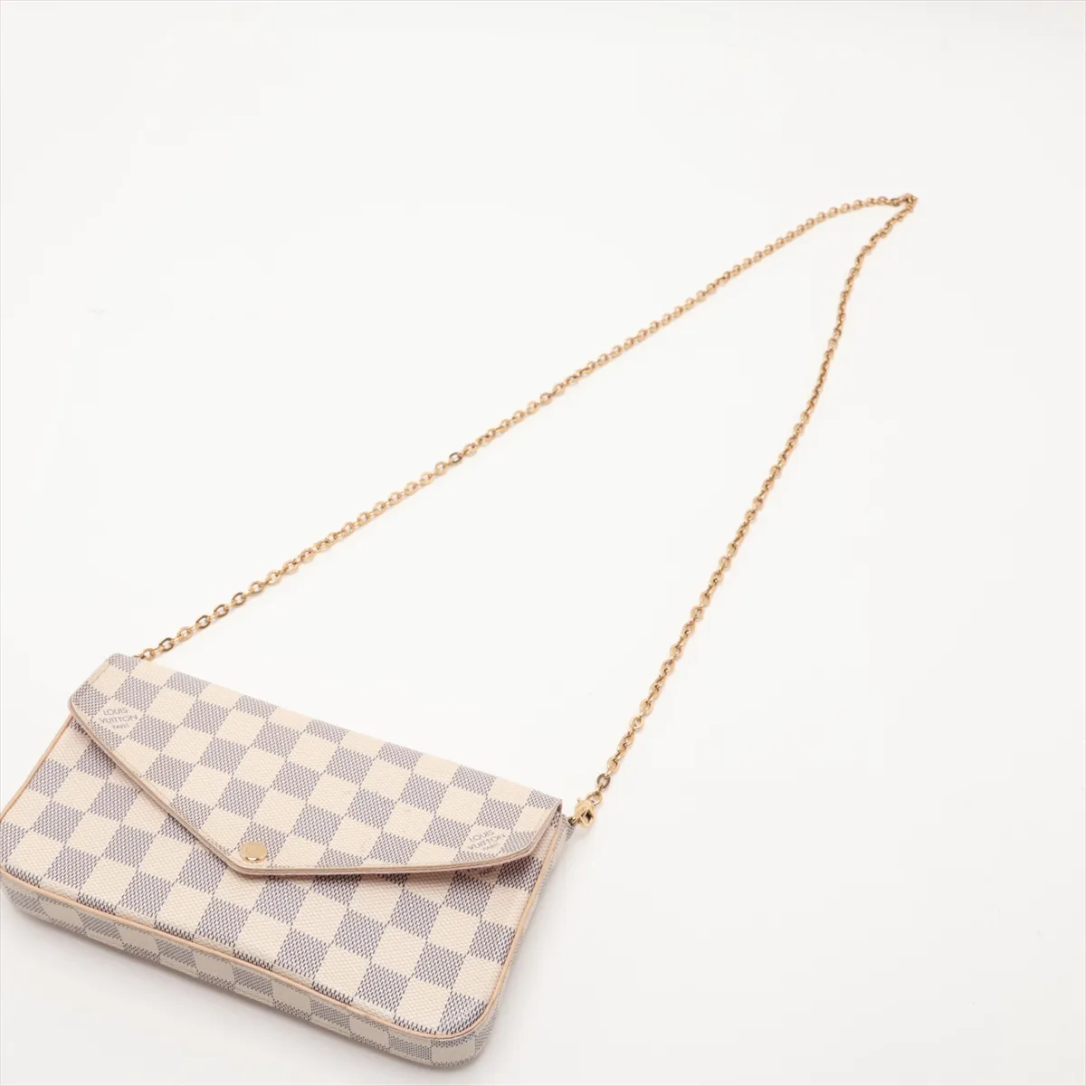 Damier Azur Pochette Felicie N63106 MI3158 White (Missing Pouch) — view 5
