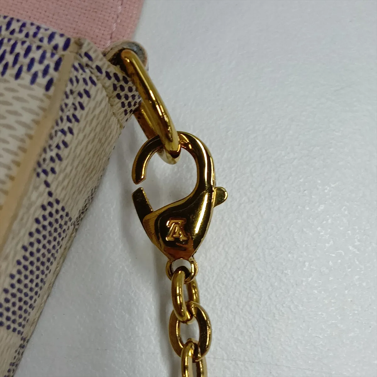 Damier Azur Pochette Felicie N63106 MI3158 White (Missing Pouch) — view 10