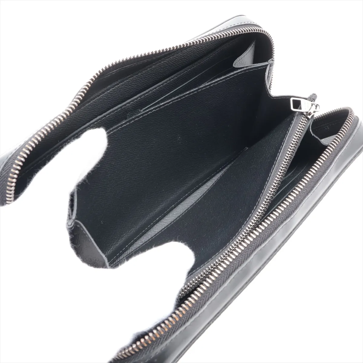 Monogram Eclipse Zippy XL M61698 CA0128 Black Round Zip Wallet — view 6