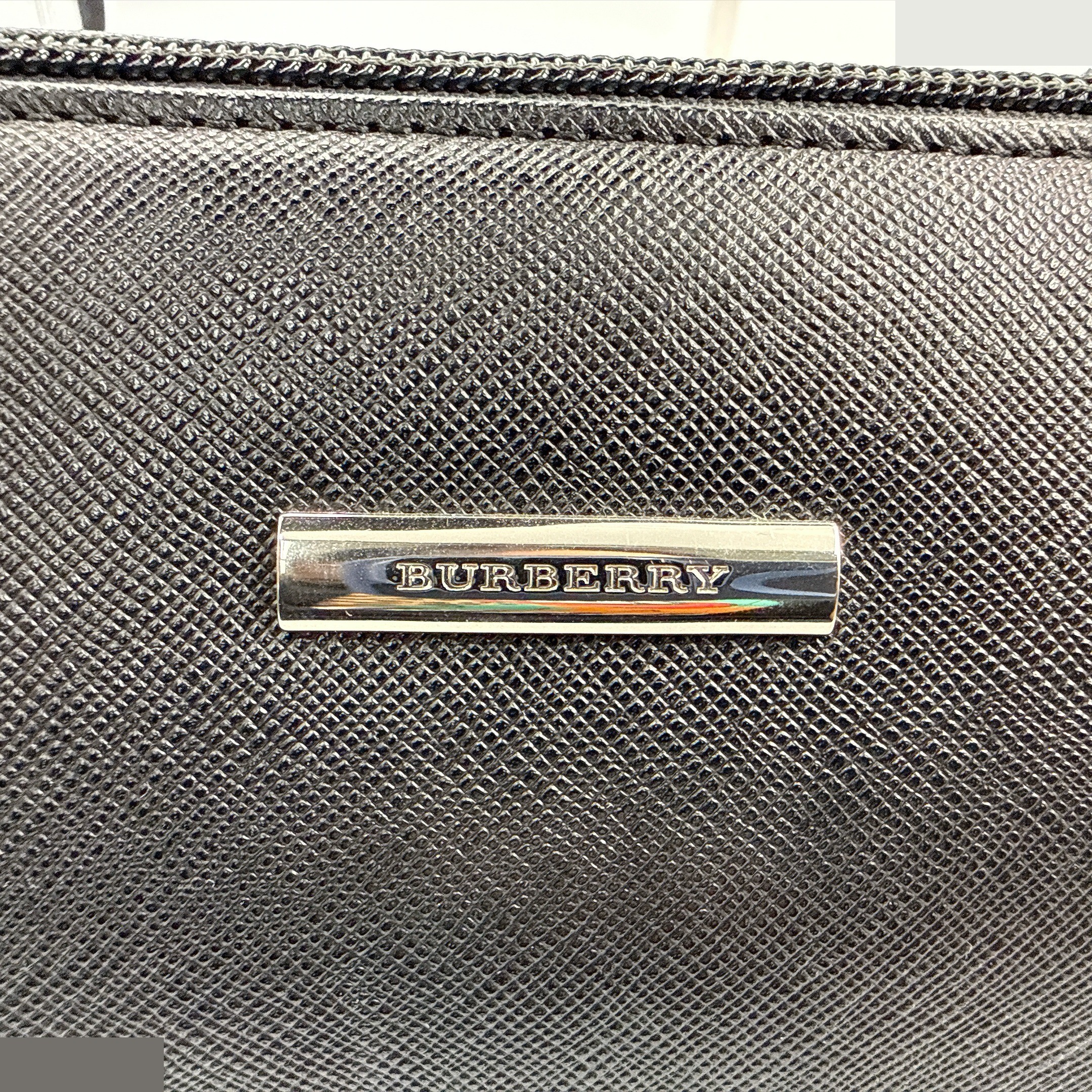 Black Leather Saffiano Handbag (Formal) — view 7