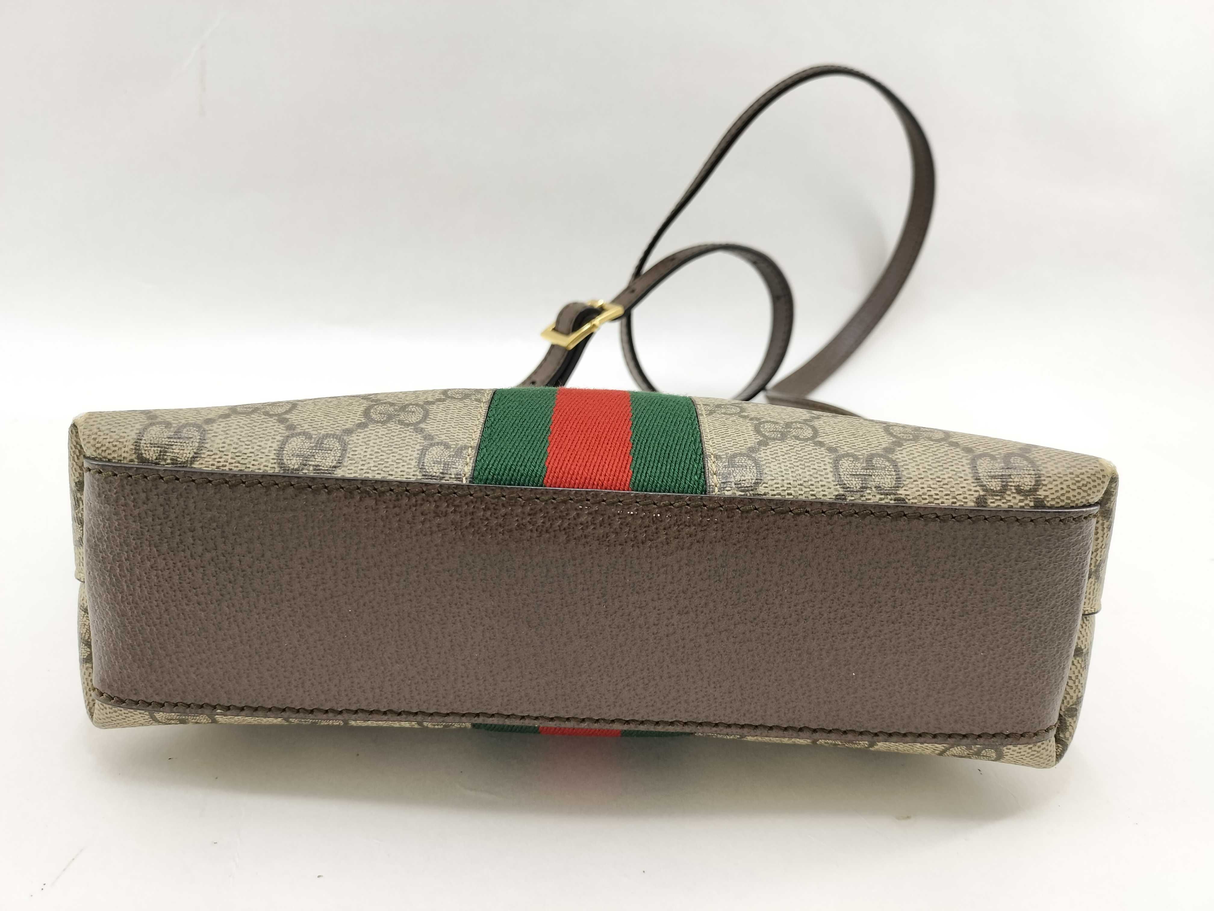 GG Supreme Ophidia PVC x Leather Shoulder Bag 499621 — view 3