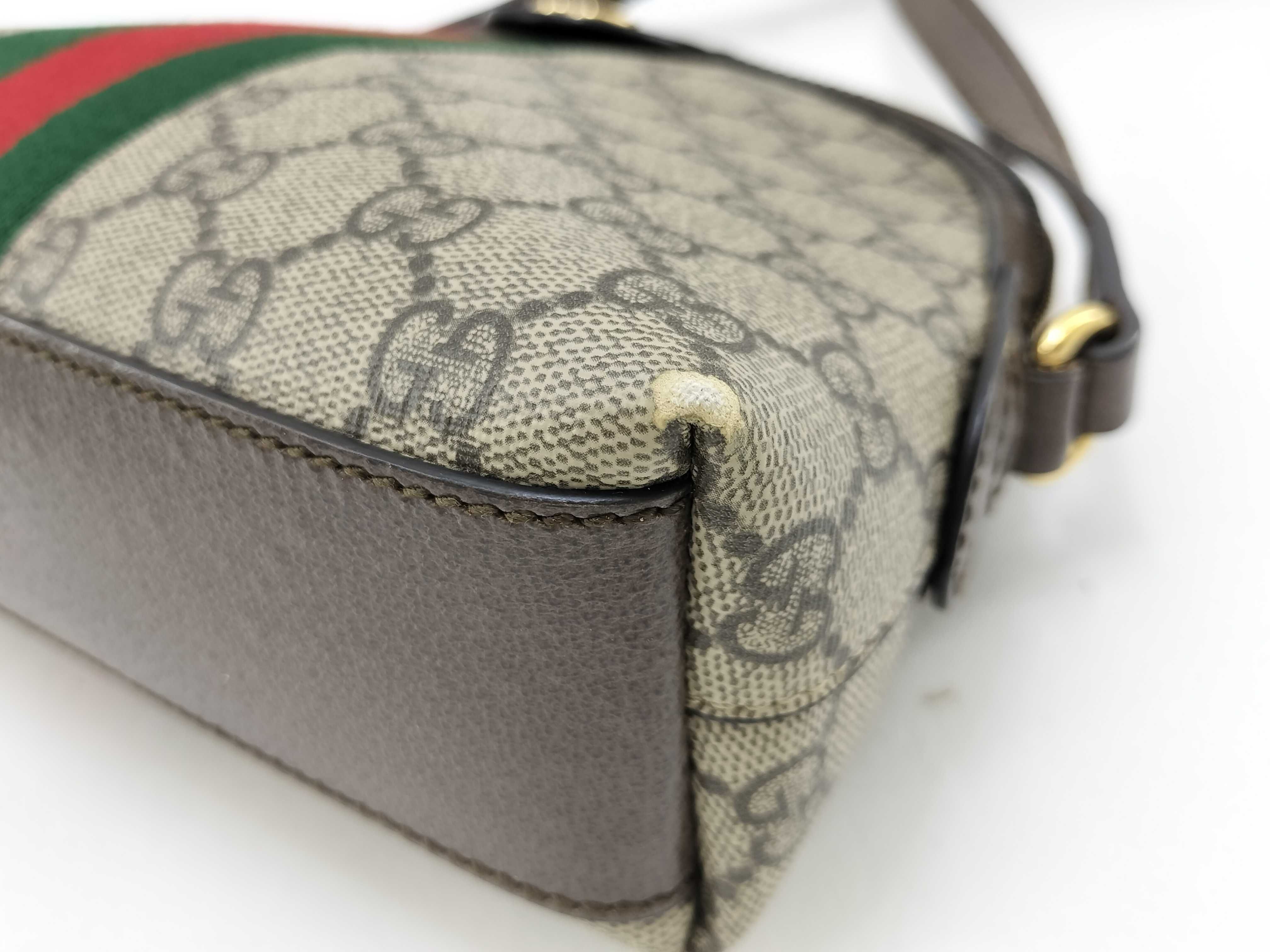GG Supreme Ophidia PVC x Leather Shoulder Bag 499621 — view 4