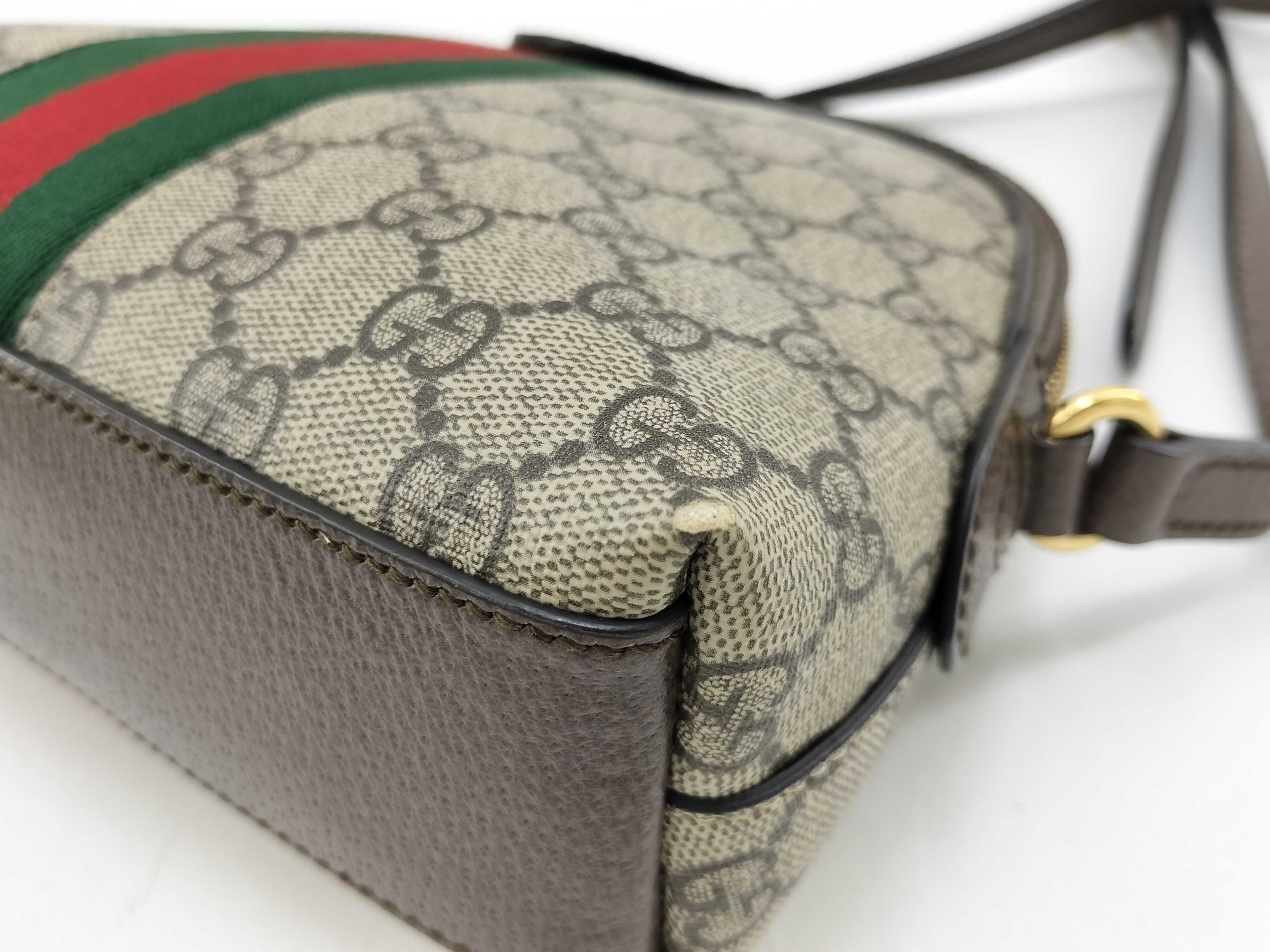 GG Supreme Ophidia PVC x Leather Shoulder Bag 499621 — view 5