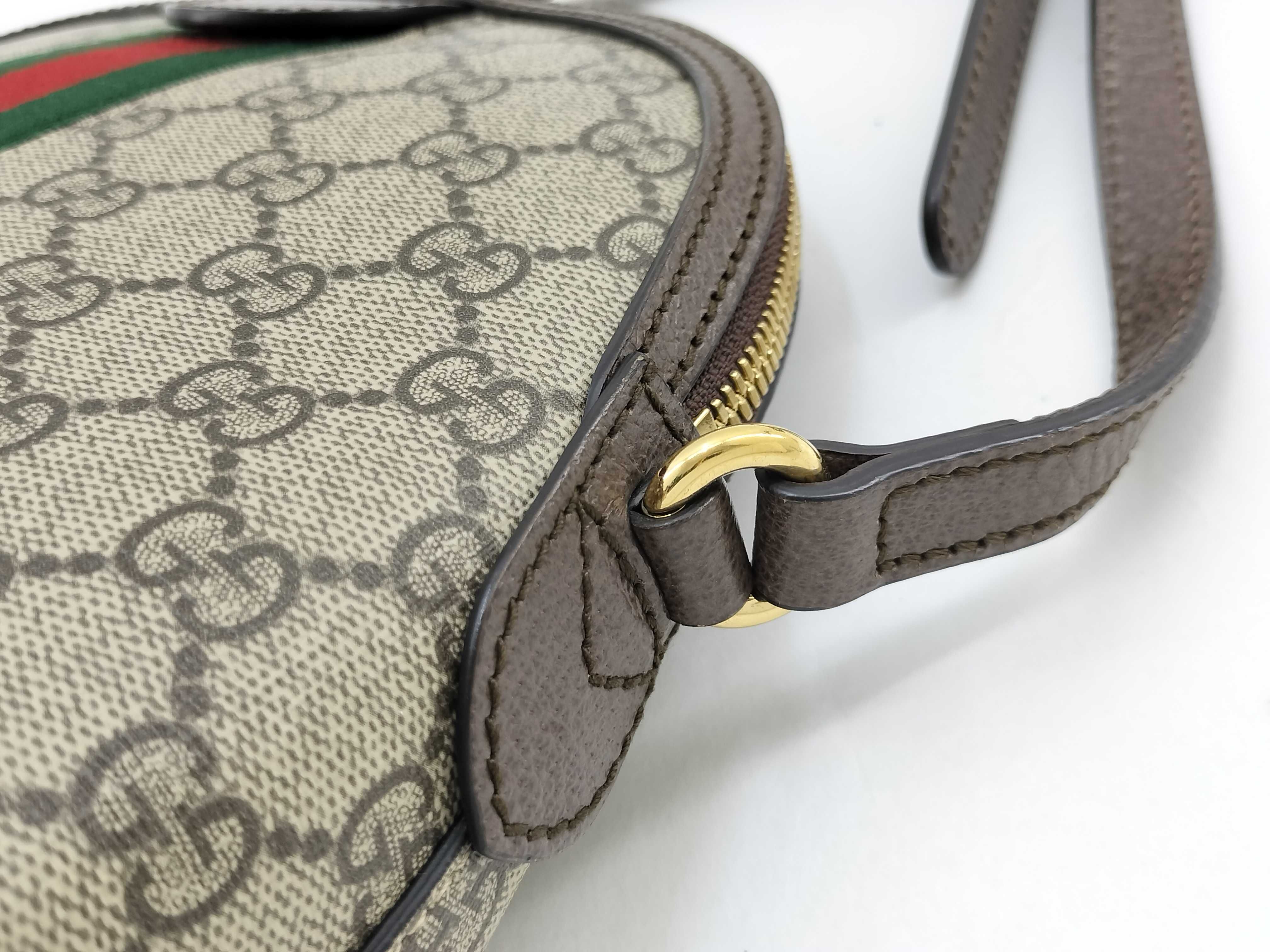 GG Supreme Ophidia PVC x Leather Shoulder Bag 499621 — view 6