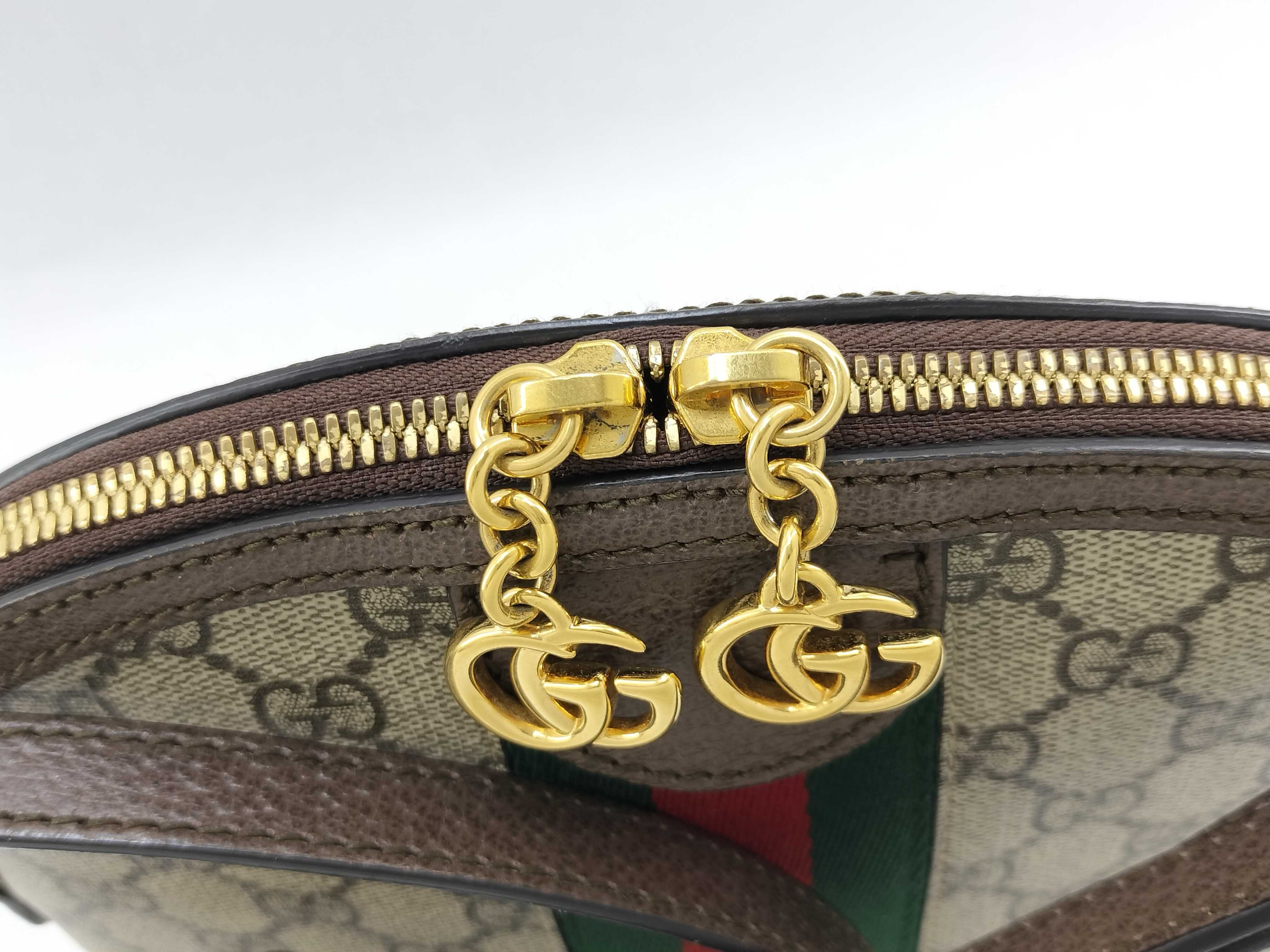 GG Supreme Ophidia PVC x Leather Shoulder Bag 499621 — view 10