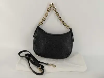 BAG LEATHER GG 815409 Handbag