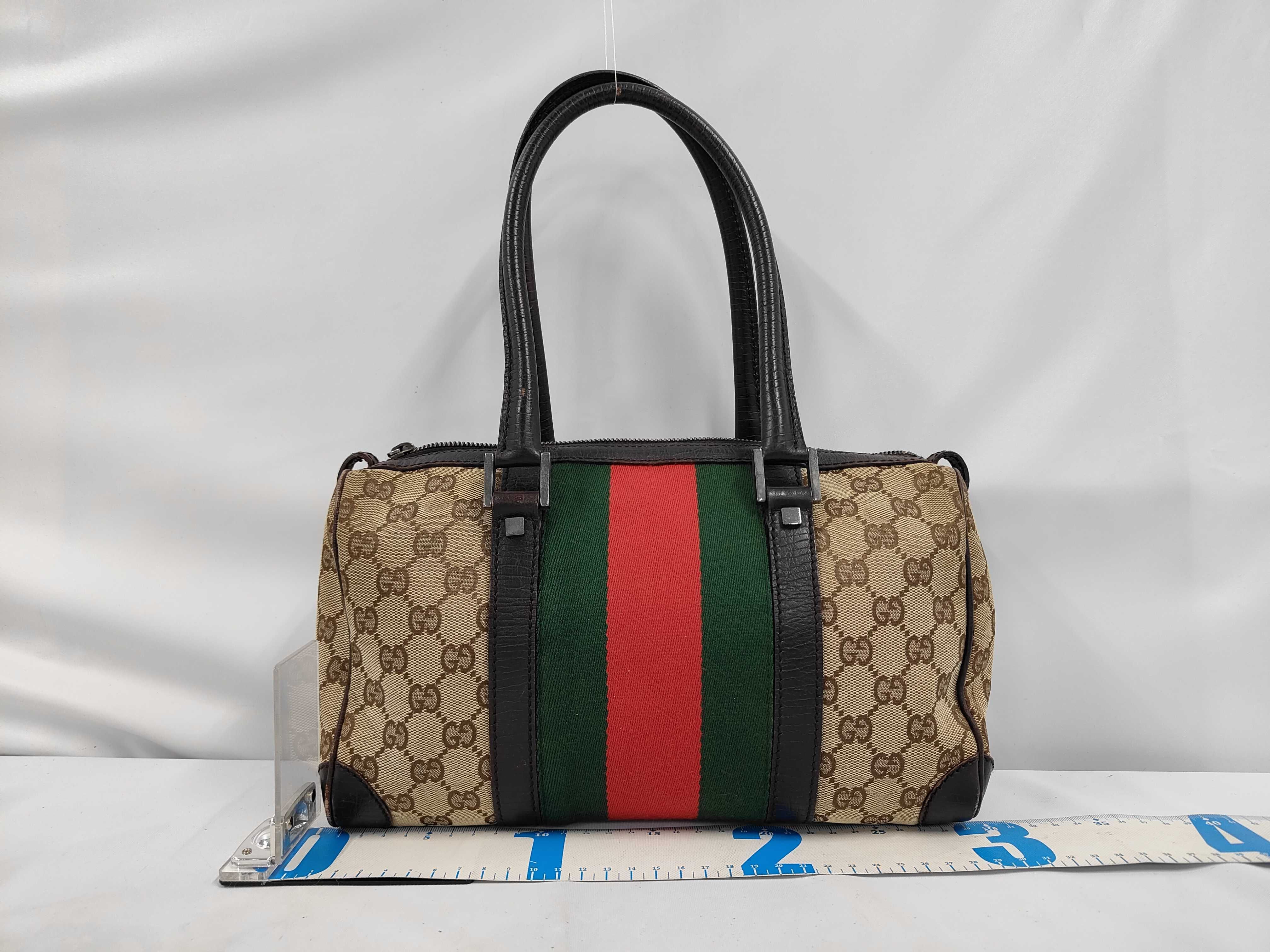 handbag, Sherry line, 30458, GG canvas, brown shoulder bag. — view 2
