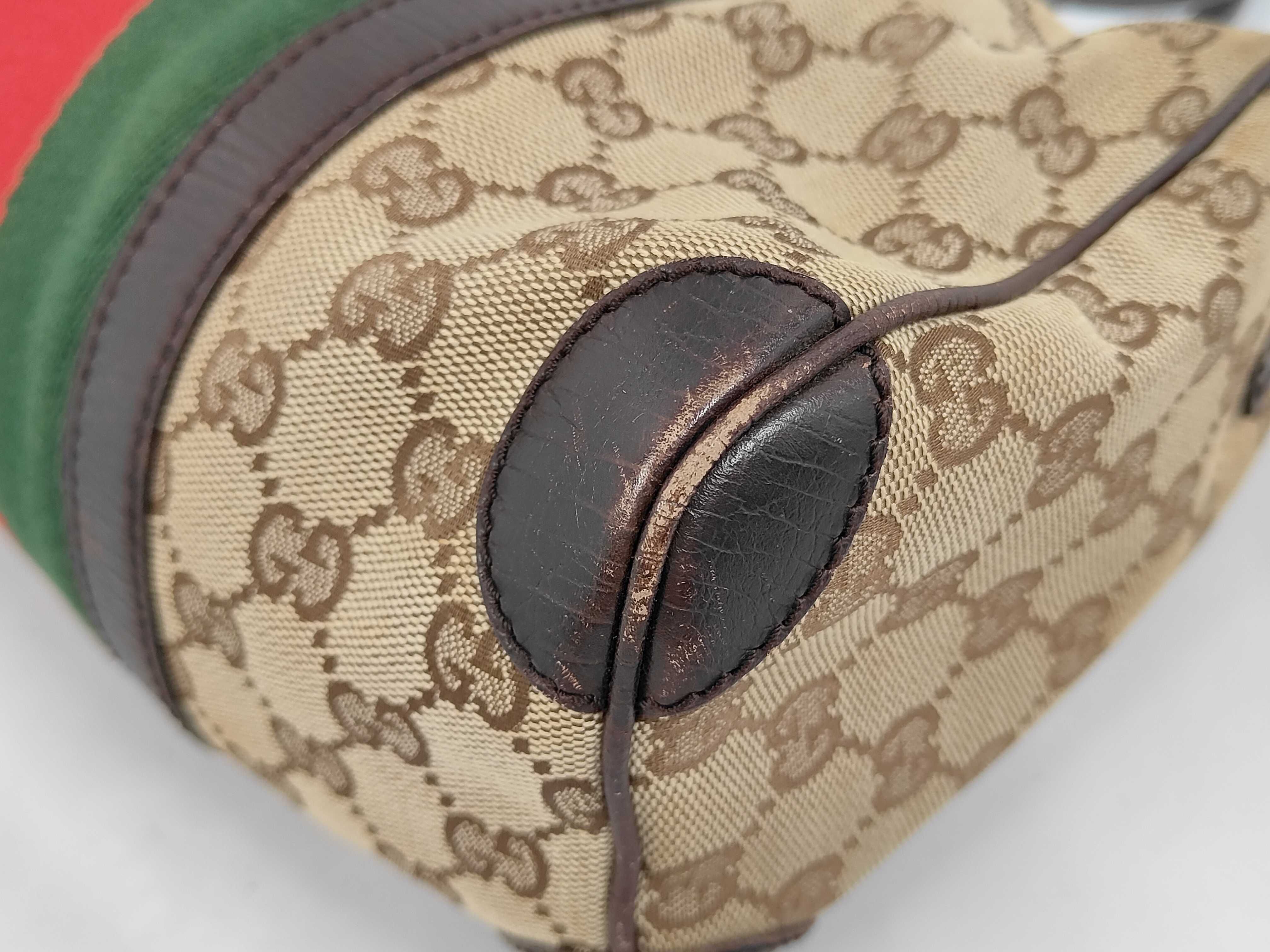 handbag, Sherry line, 30458, GG canvas, brown shoulder bag. — view 4