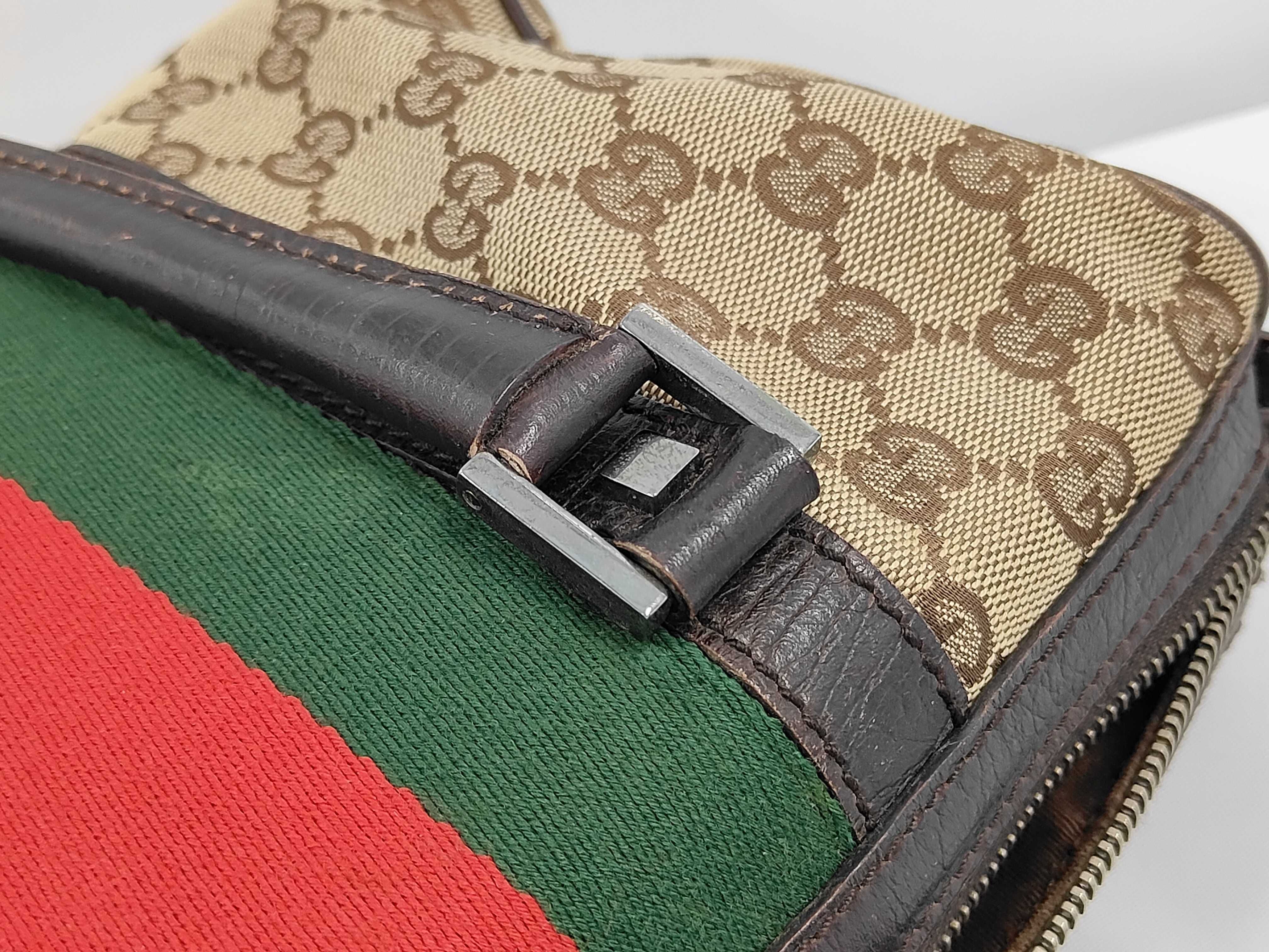 handbag, Sherry line, 30458, GG canvas, brown shoulder bag. — view 6