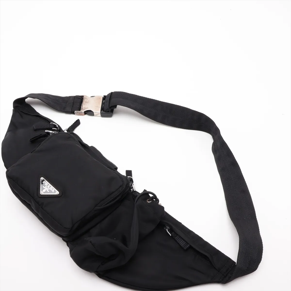 Tessuto Nylon Body Bag, Black — view 5