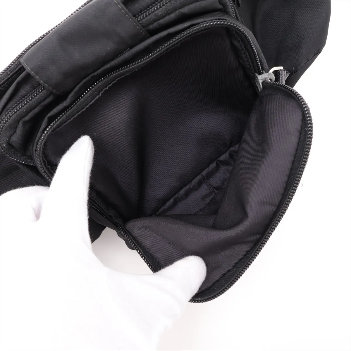 Tessuto Nylon Body Bag, Black — view 7