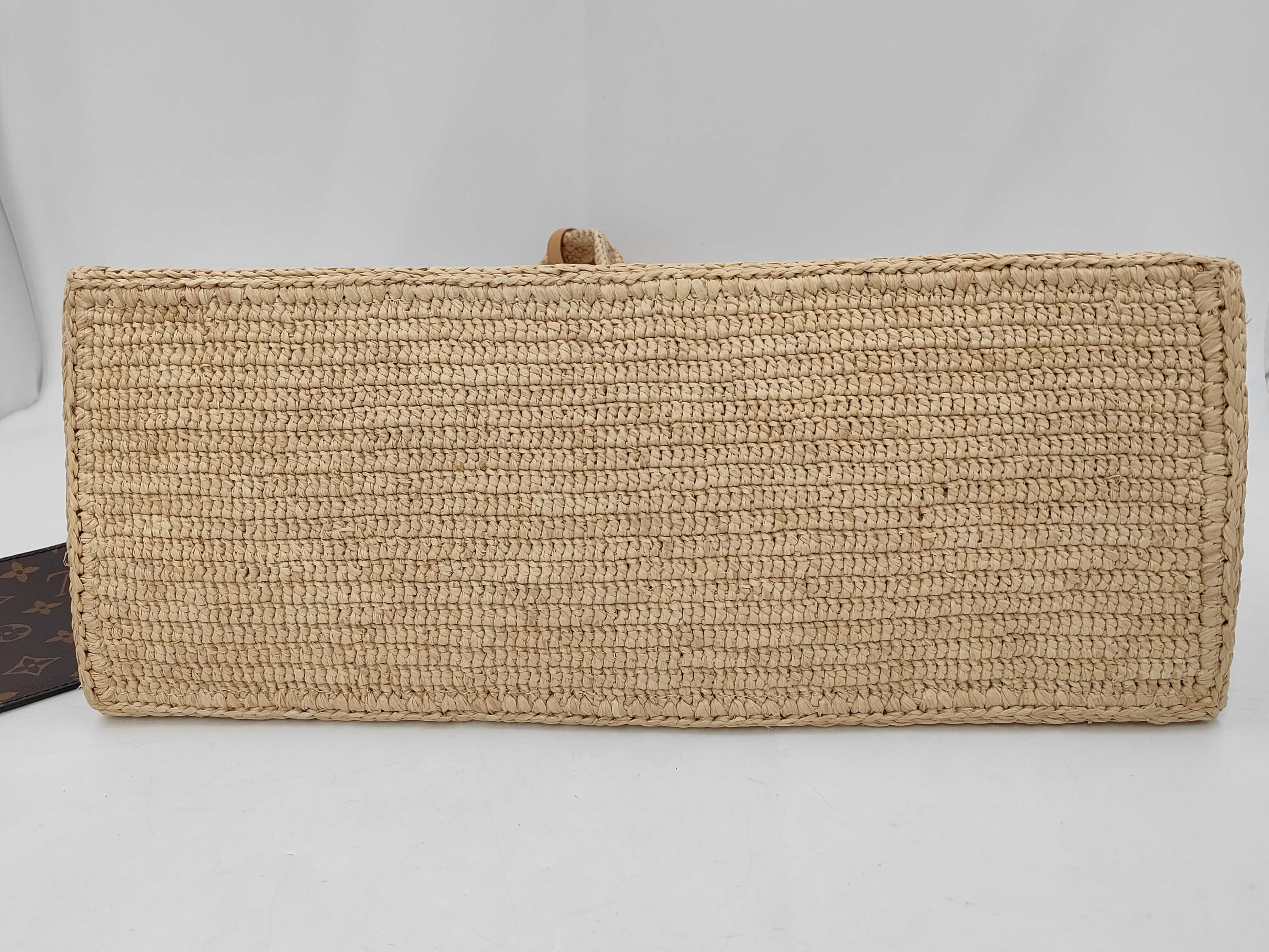 Damier Raffia Summer Shopper Tote Bag — view 7
