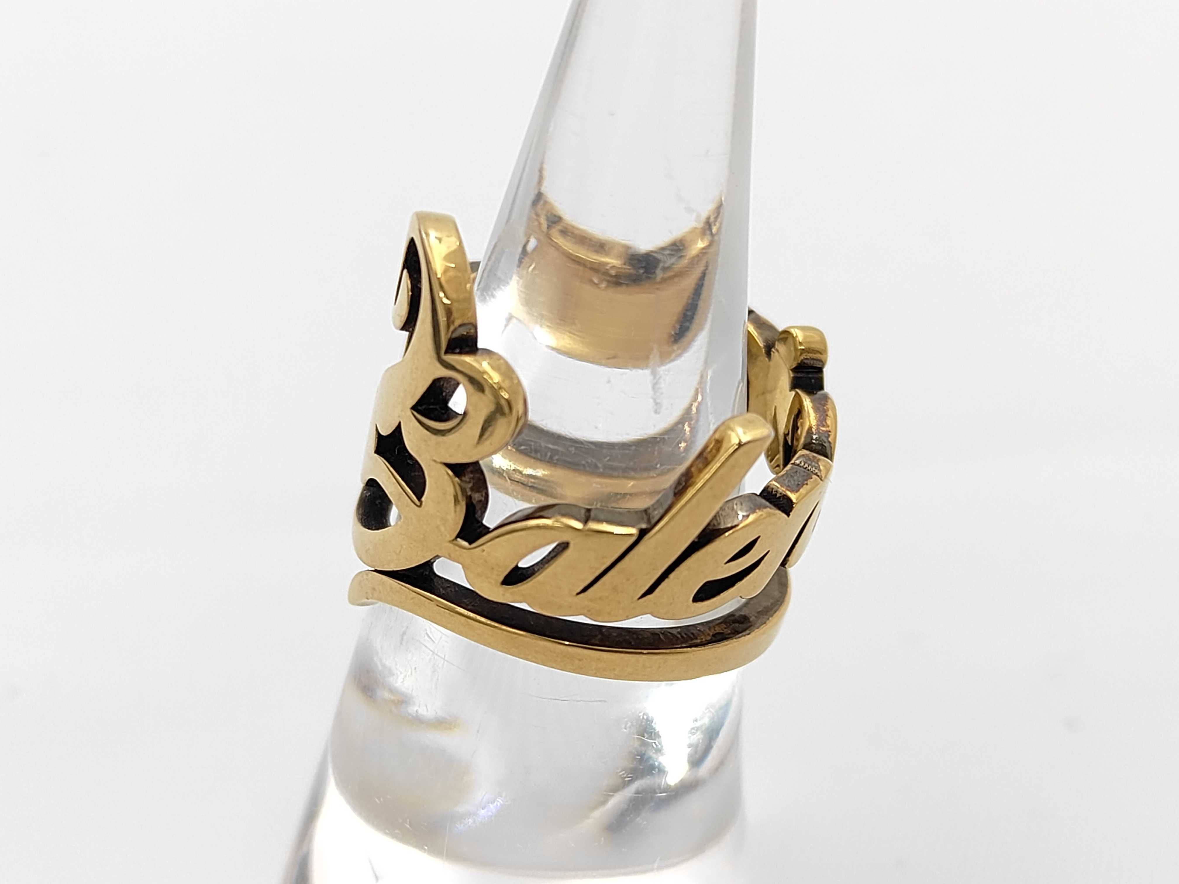Typo Gold Ring, Size 54 — view 2