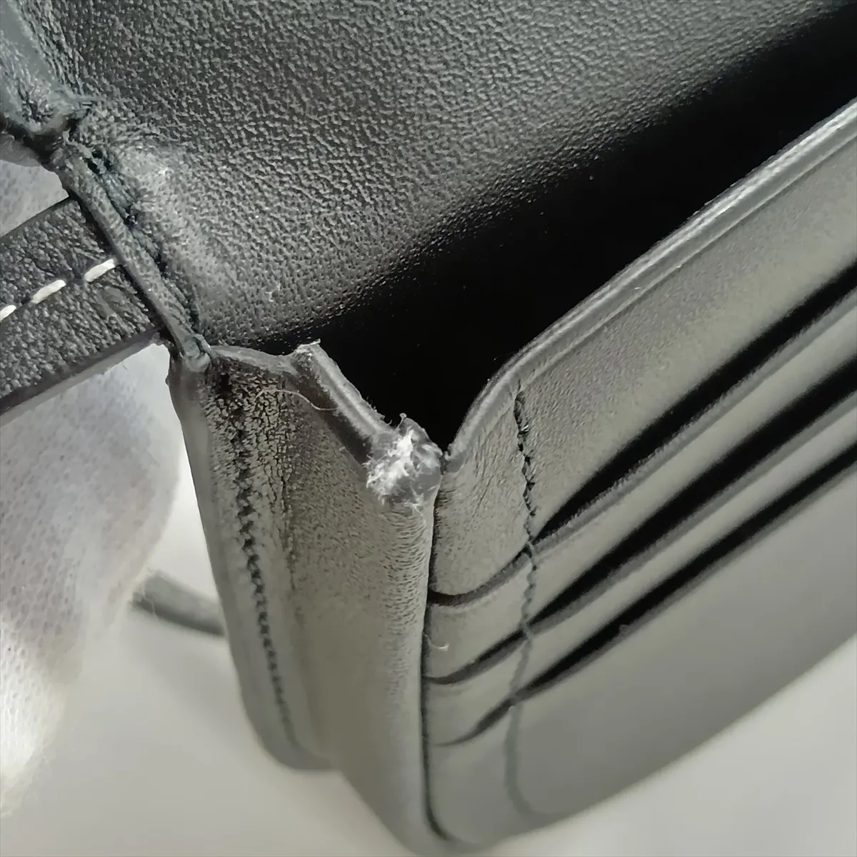 Heel Pouch Mini Leather Shoulder Bag, Black — view 9