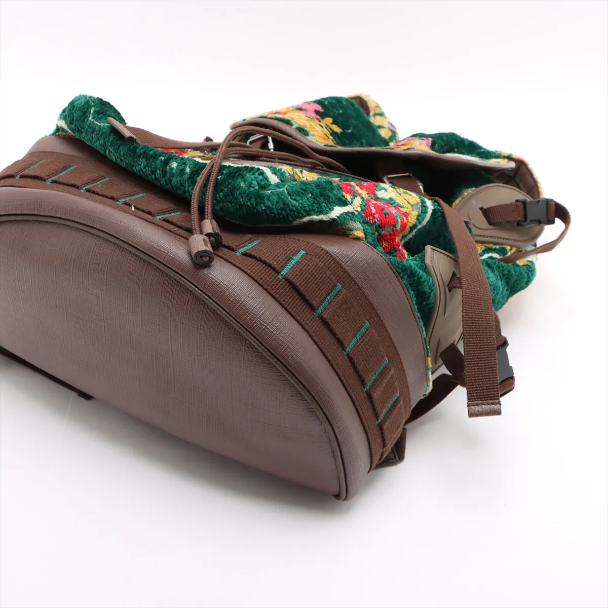 Pile x Canvas Backpack/Rucksack, Green, 562911 — view 3