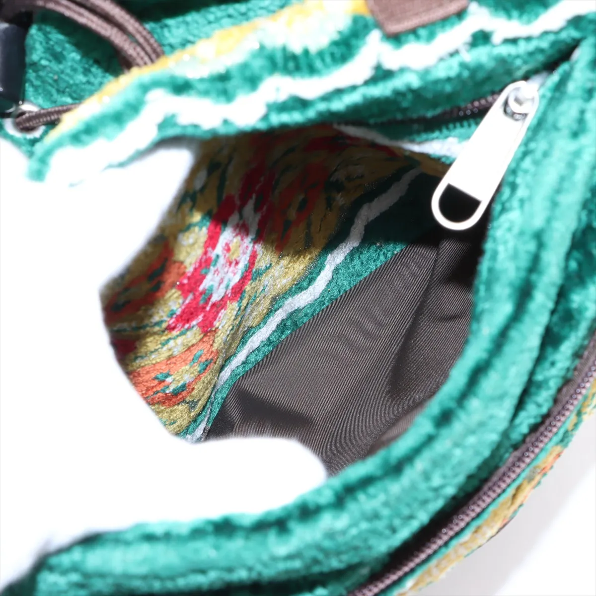 Pile x Canvas Backpack/Rucksack, Green, 562911 — view 10