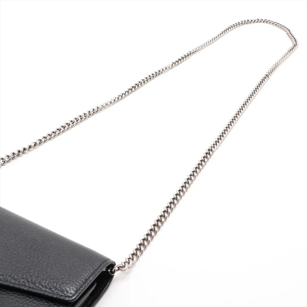 Dionysus Leather Chain Wallet, Black, 401231 — view 5