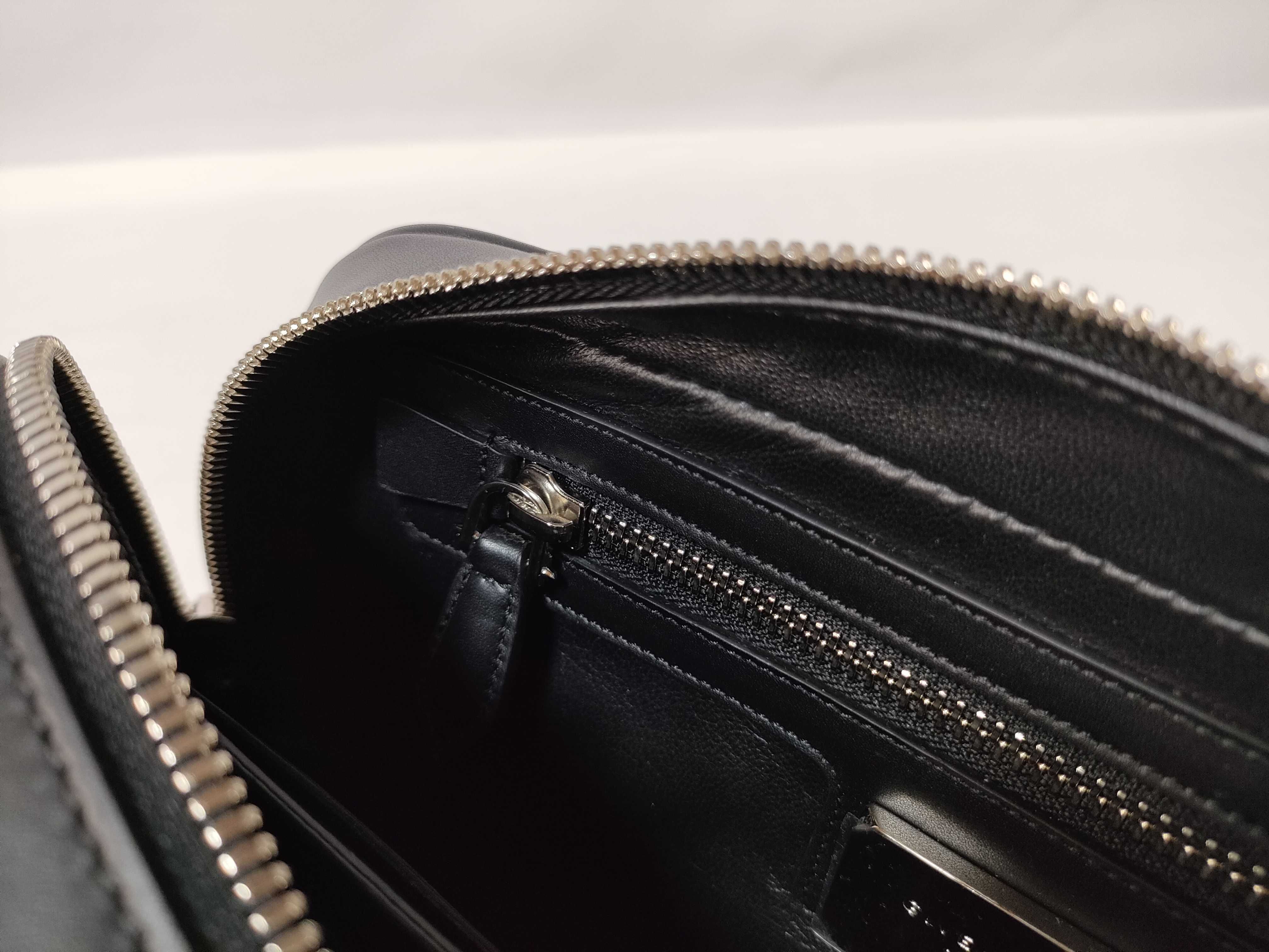 FR- Leather Clutch bag Black — view 14