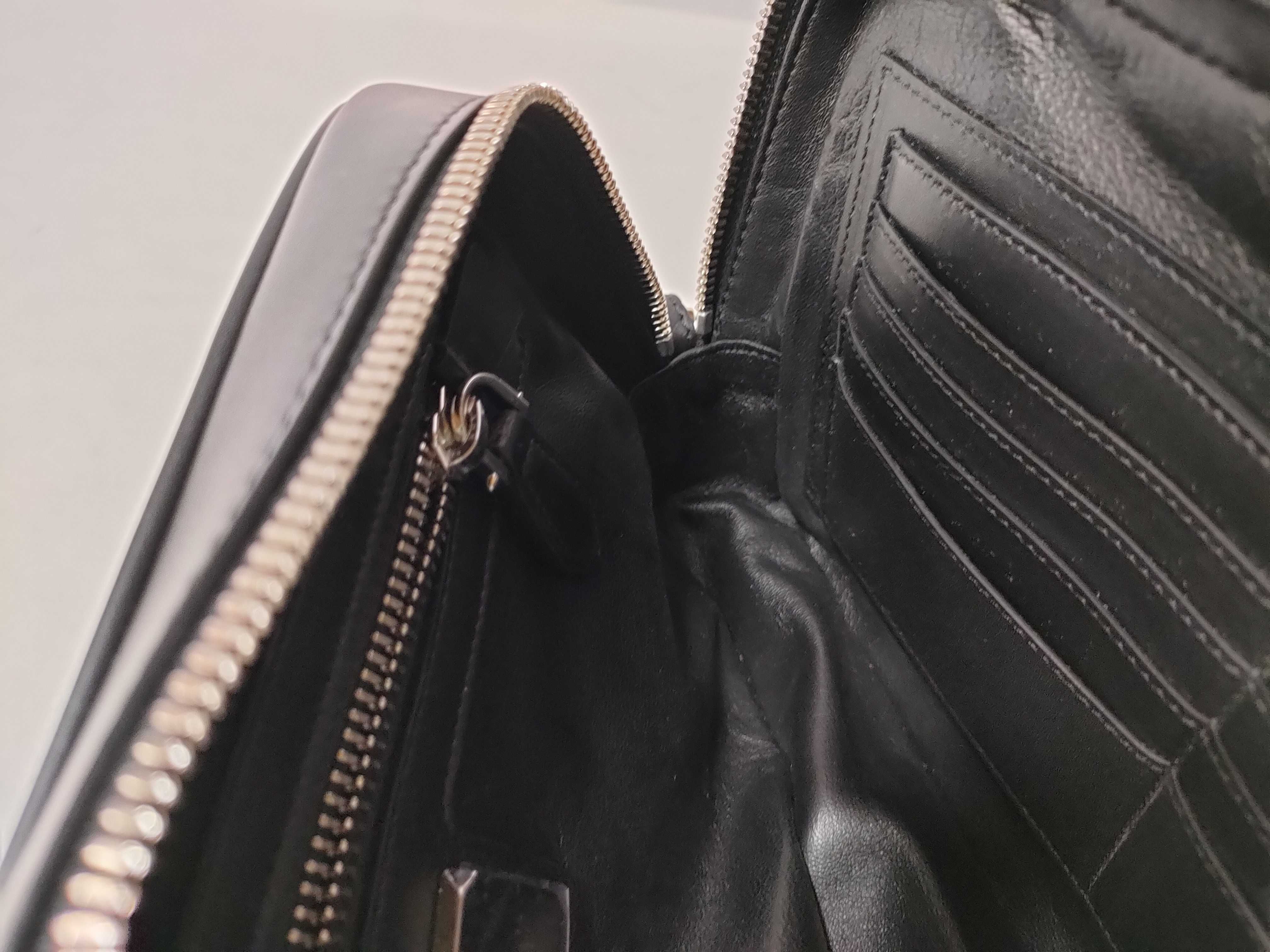 FR- Leather Clutch bag Black — view 9