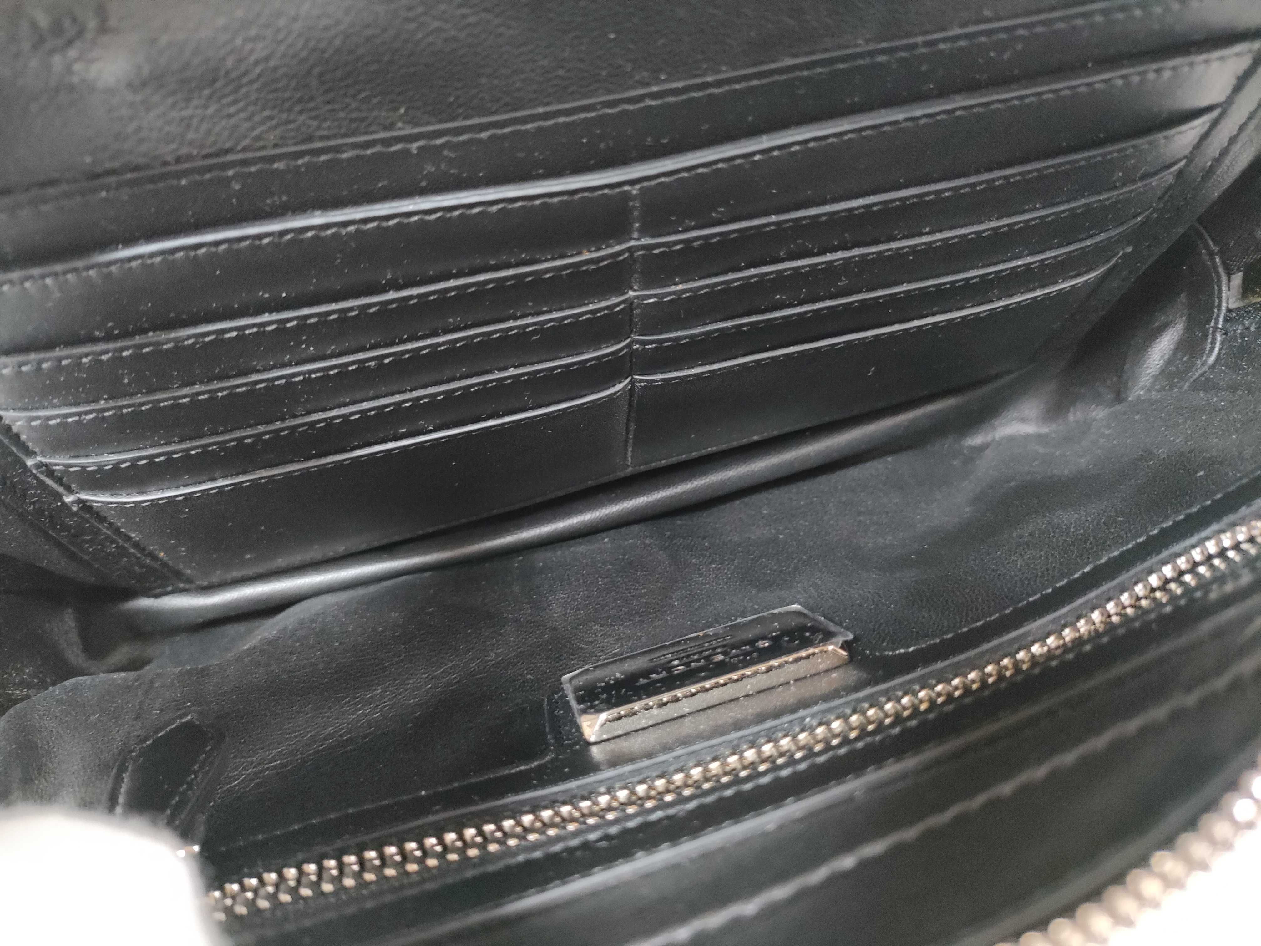 FR- Leather Clutch bag Black — view 10