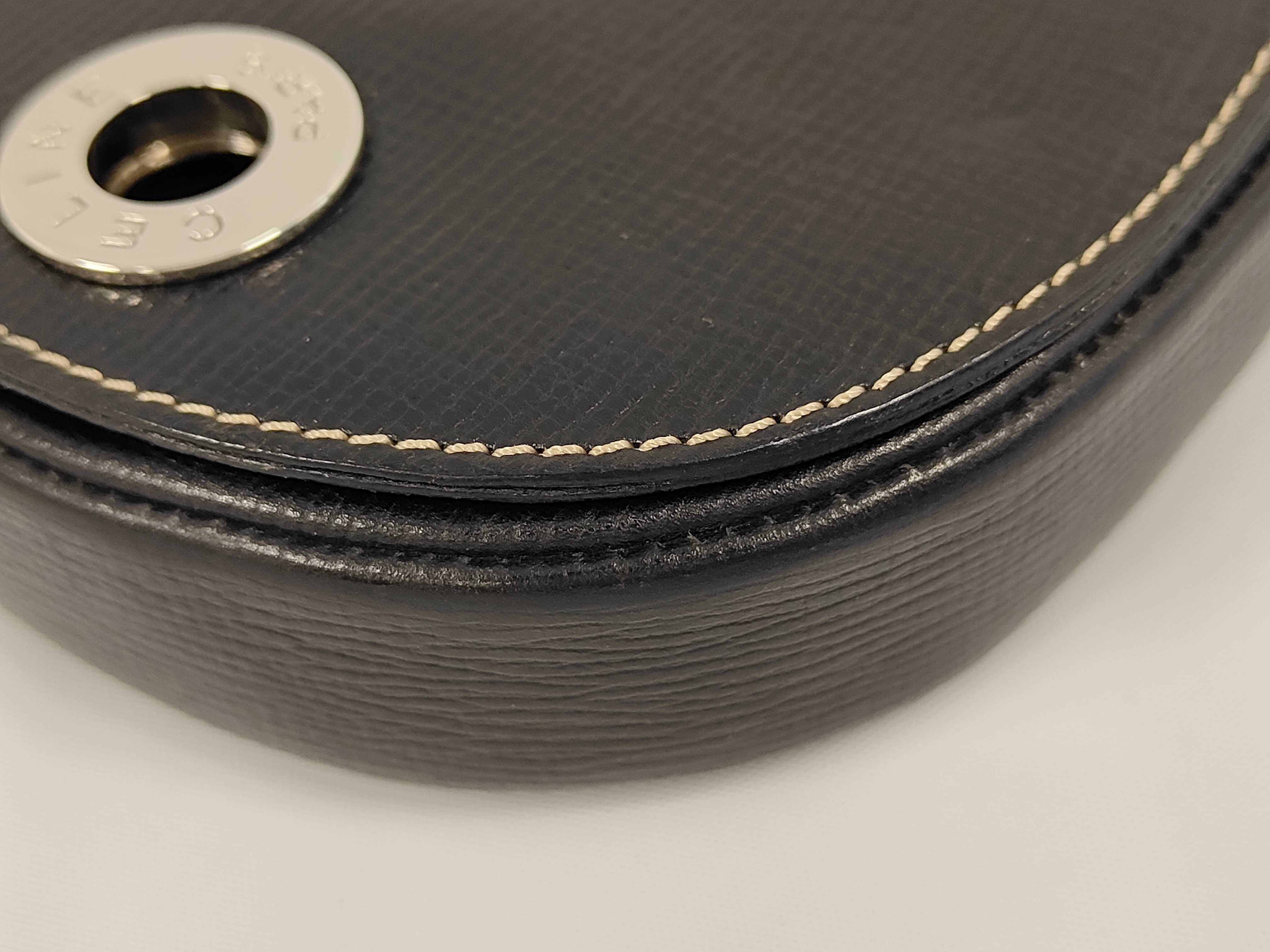 Circle Logo Leather Shoulder Bag — view 4
