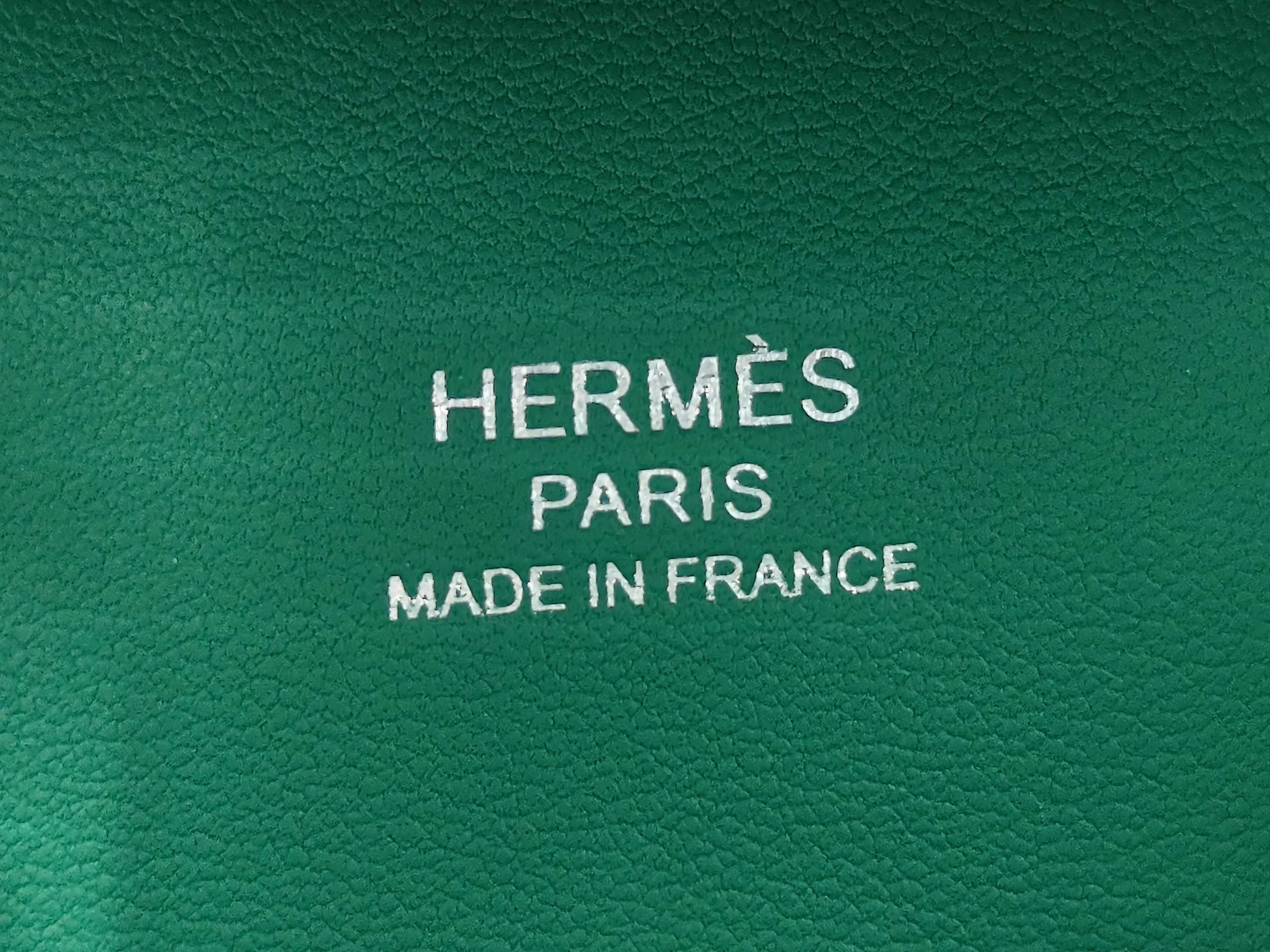 Birkin Cargo 25W stamp, green, silver hardware, handbag — view 11