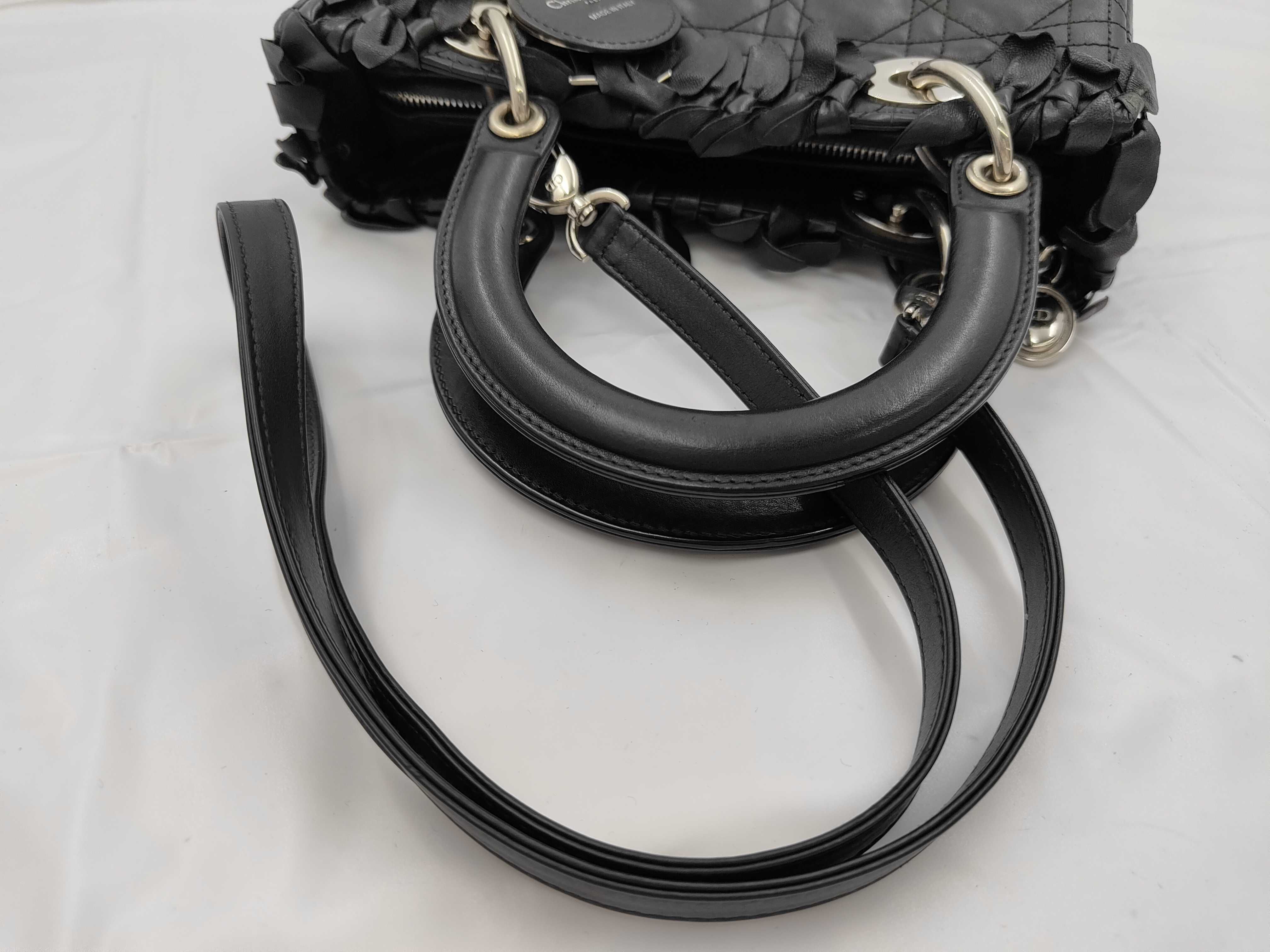 Lady Dior 2-way Leather Shoulder Handbag — view 3