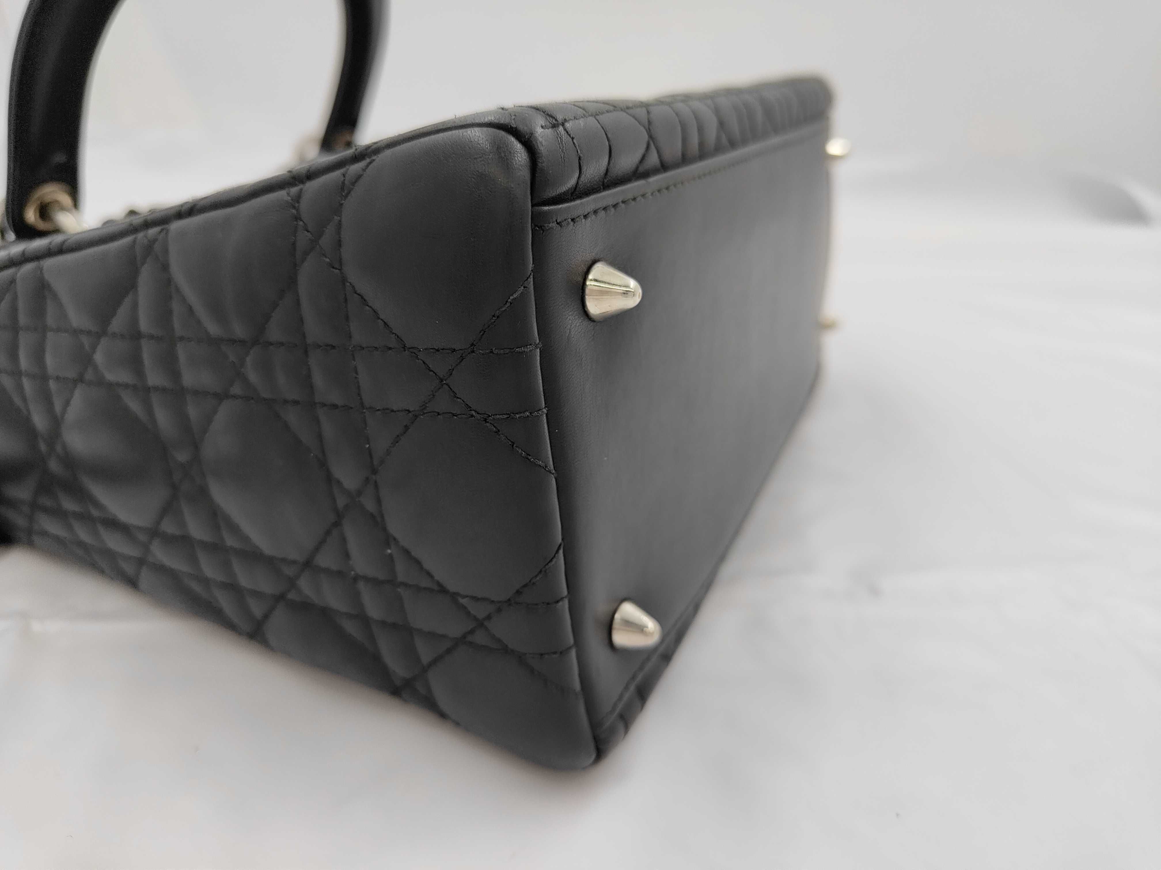 Lady Dior 2-way Leather Shoulder Handbag — view 7