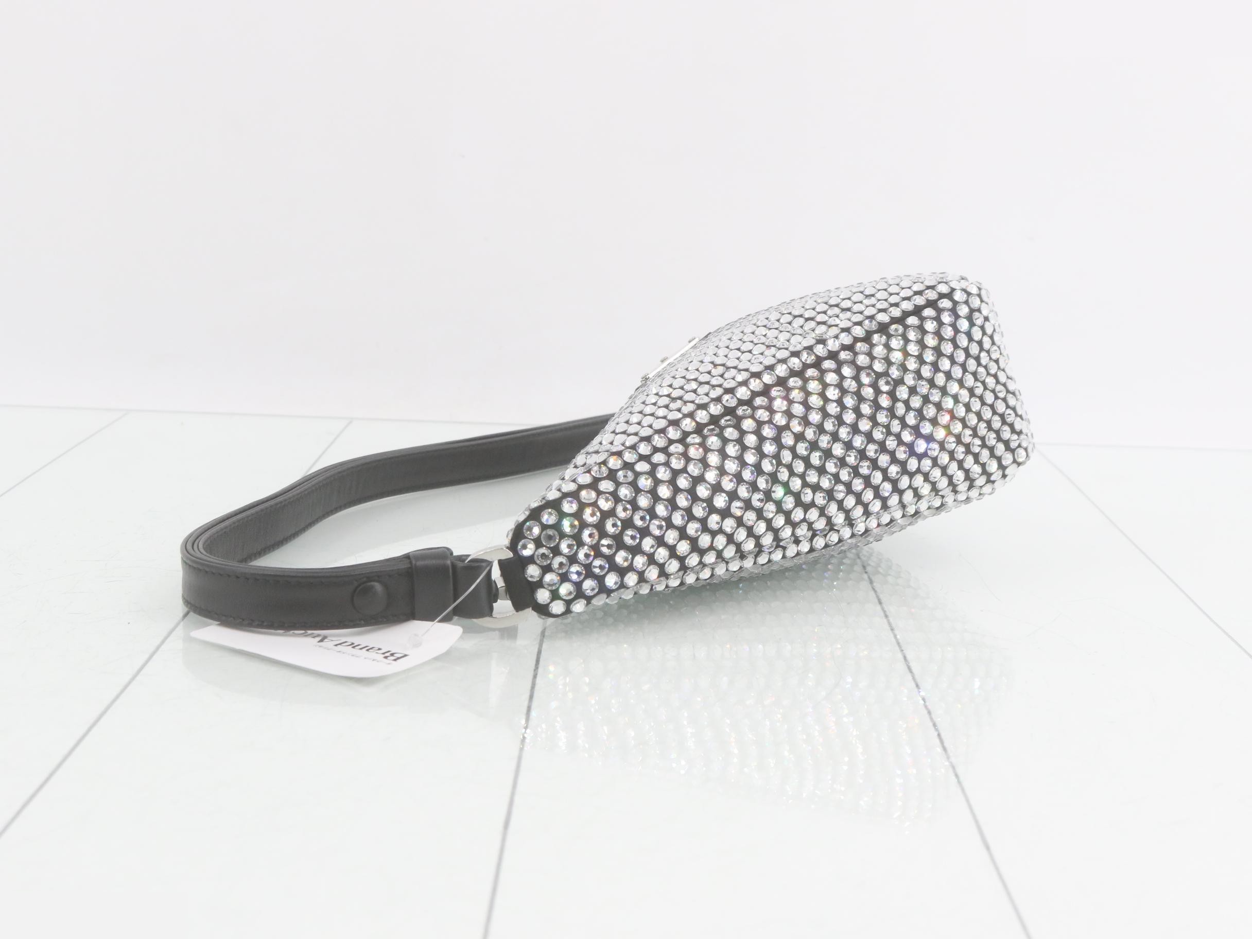 Crystal Stone Triangle One-Shoulder Bag — view 4
