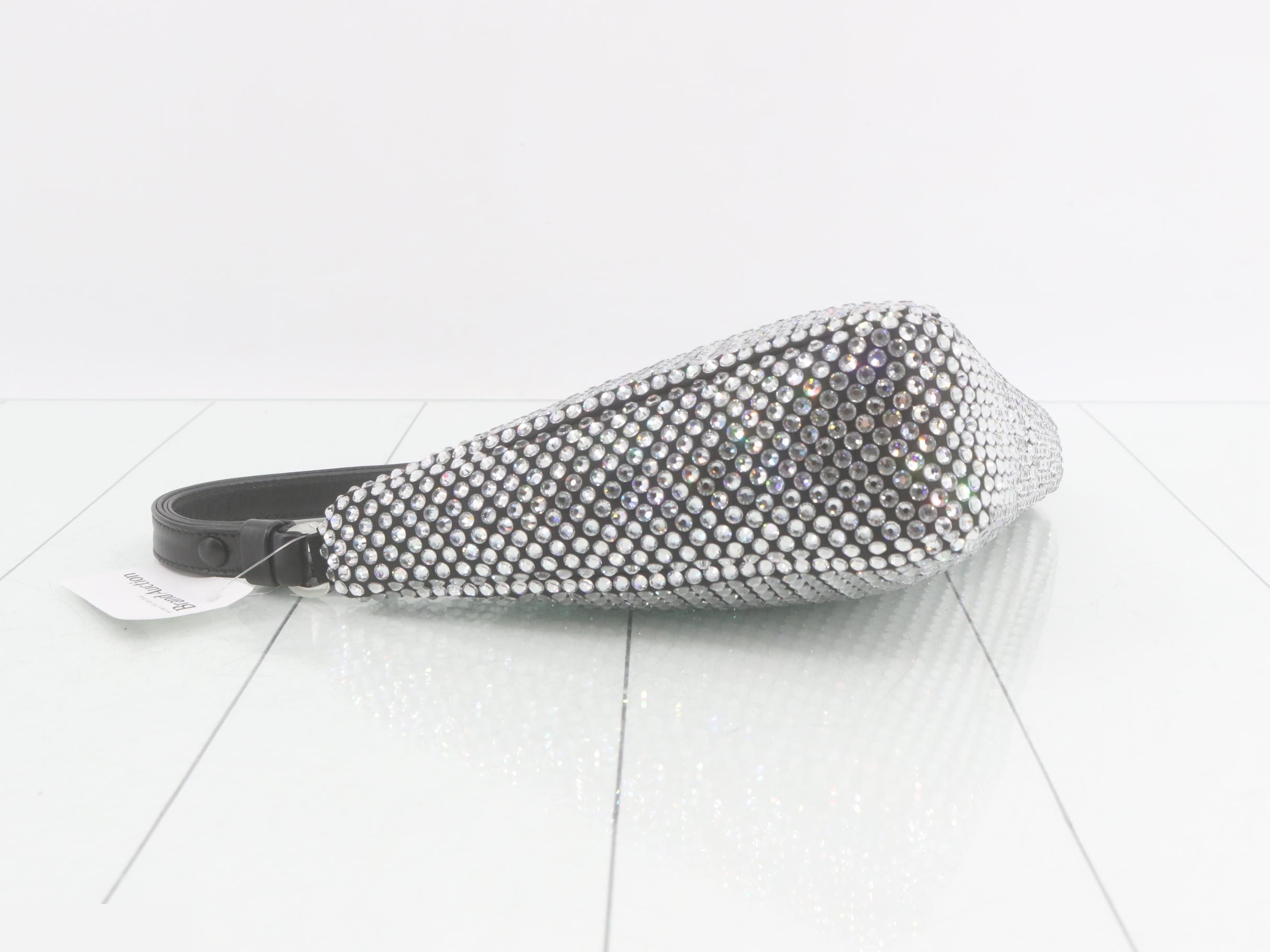 Crystal Stone Triangle One-Shoulder Bag — view 5