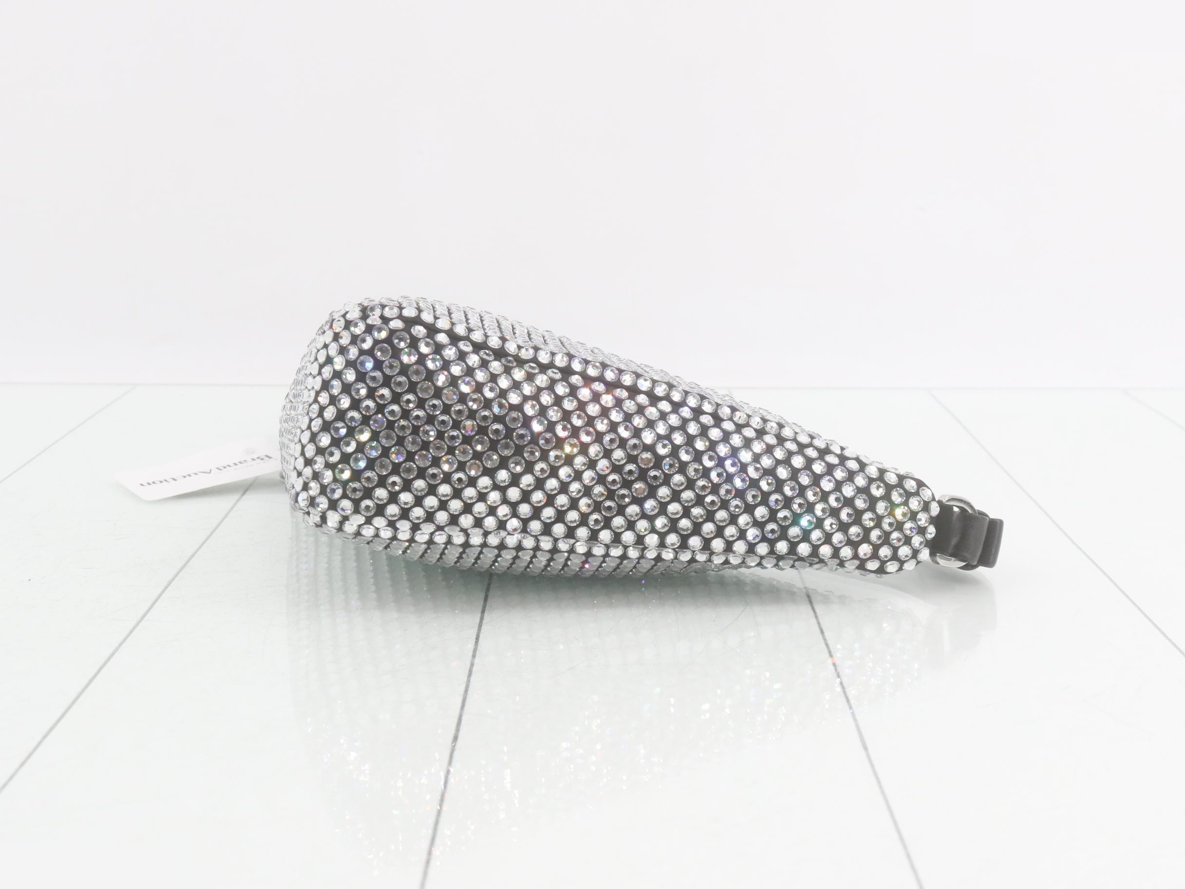 Crystal Stone Triangle One-Shoulder Bag — view 6
