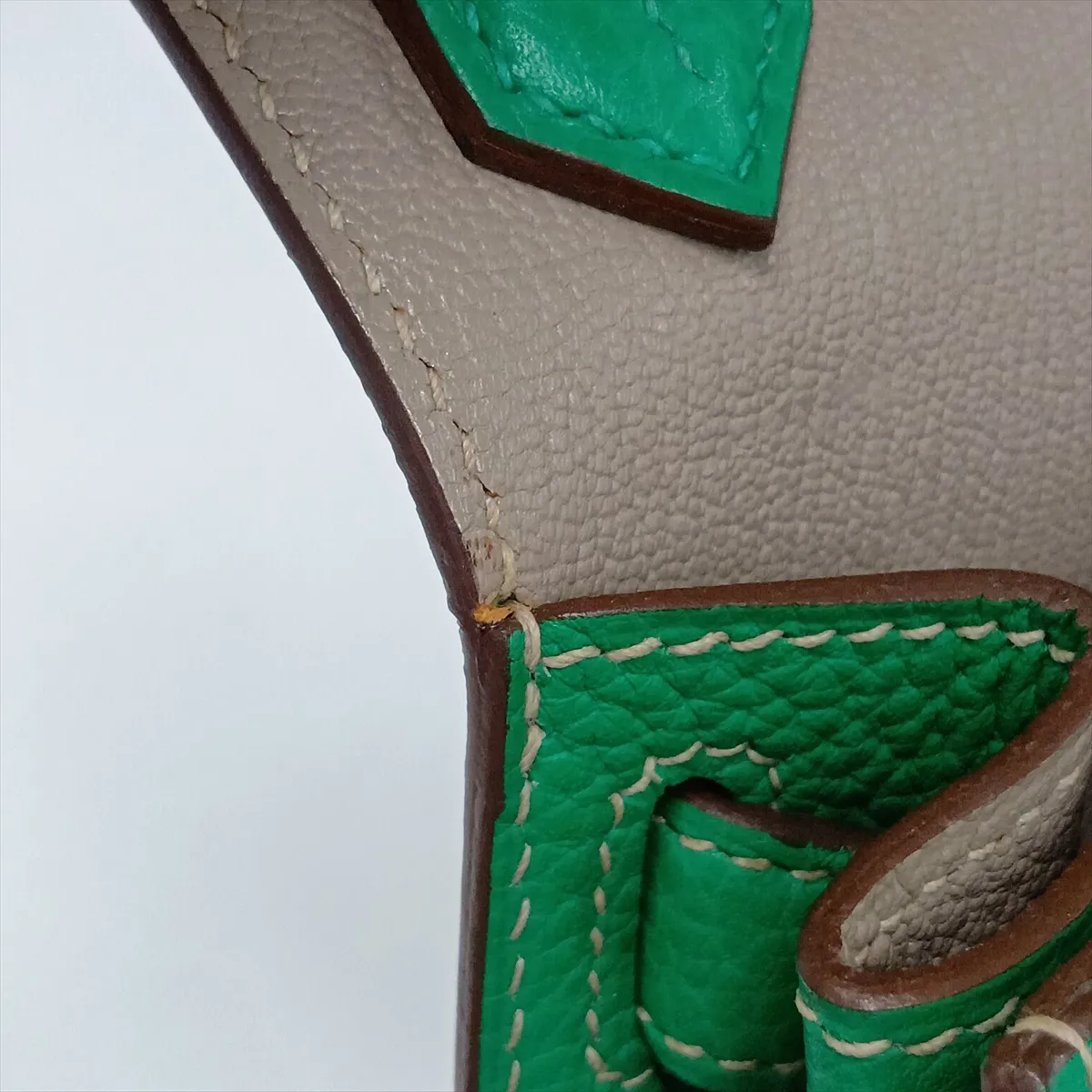 Jypsiere 28 Verso Taurillon Clemence Mint x Tourterelle Grey Silver Hardware P:2012 — view 11