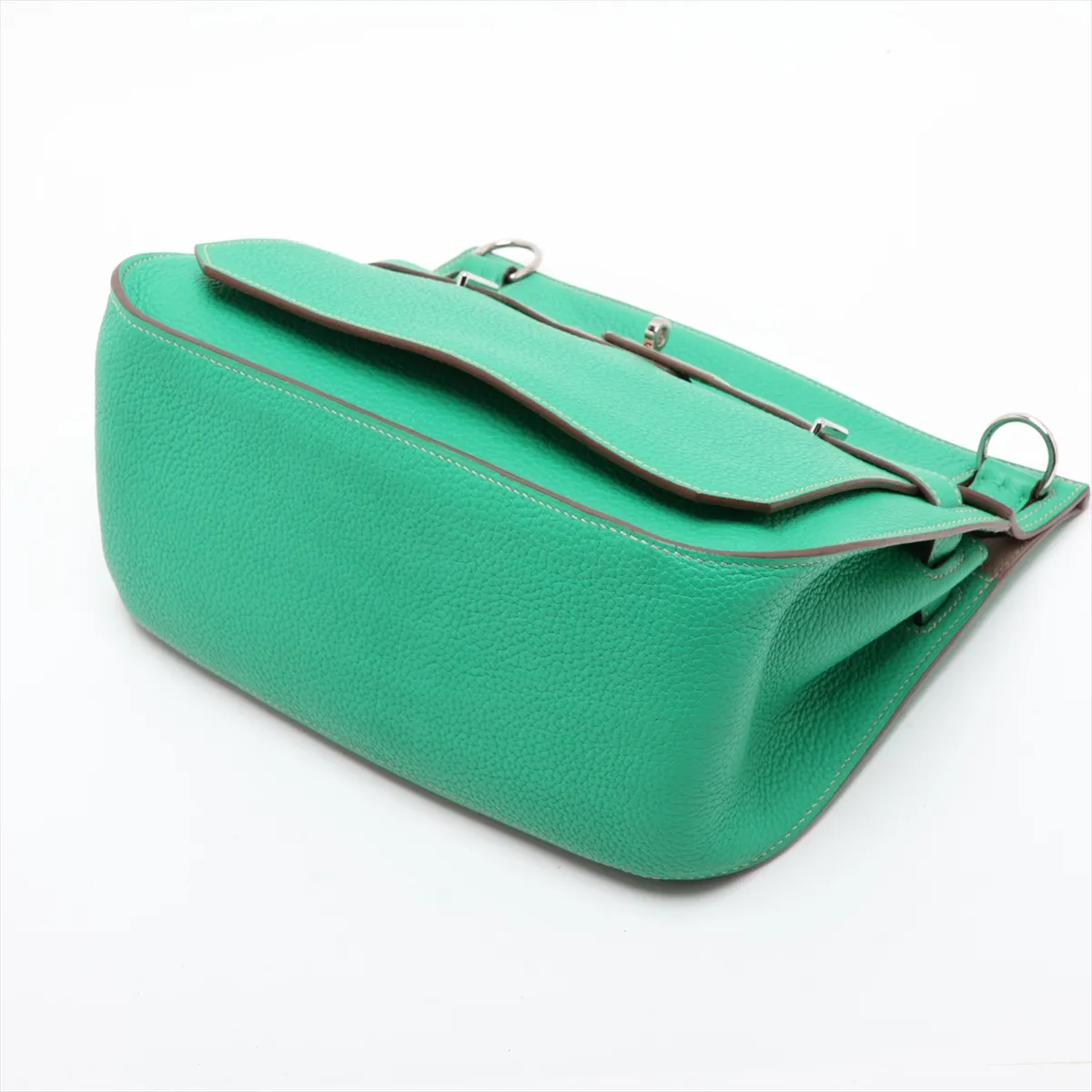 Jypsiere 28 Verso Taurillon Clemence Mint x Tourterelle Grey Silver Hardware P:2012 — view 3