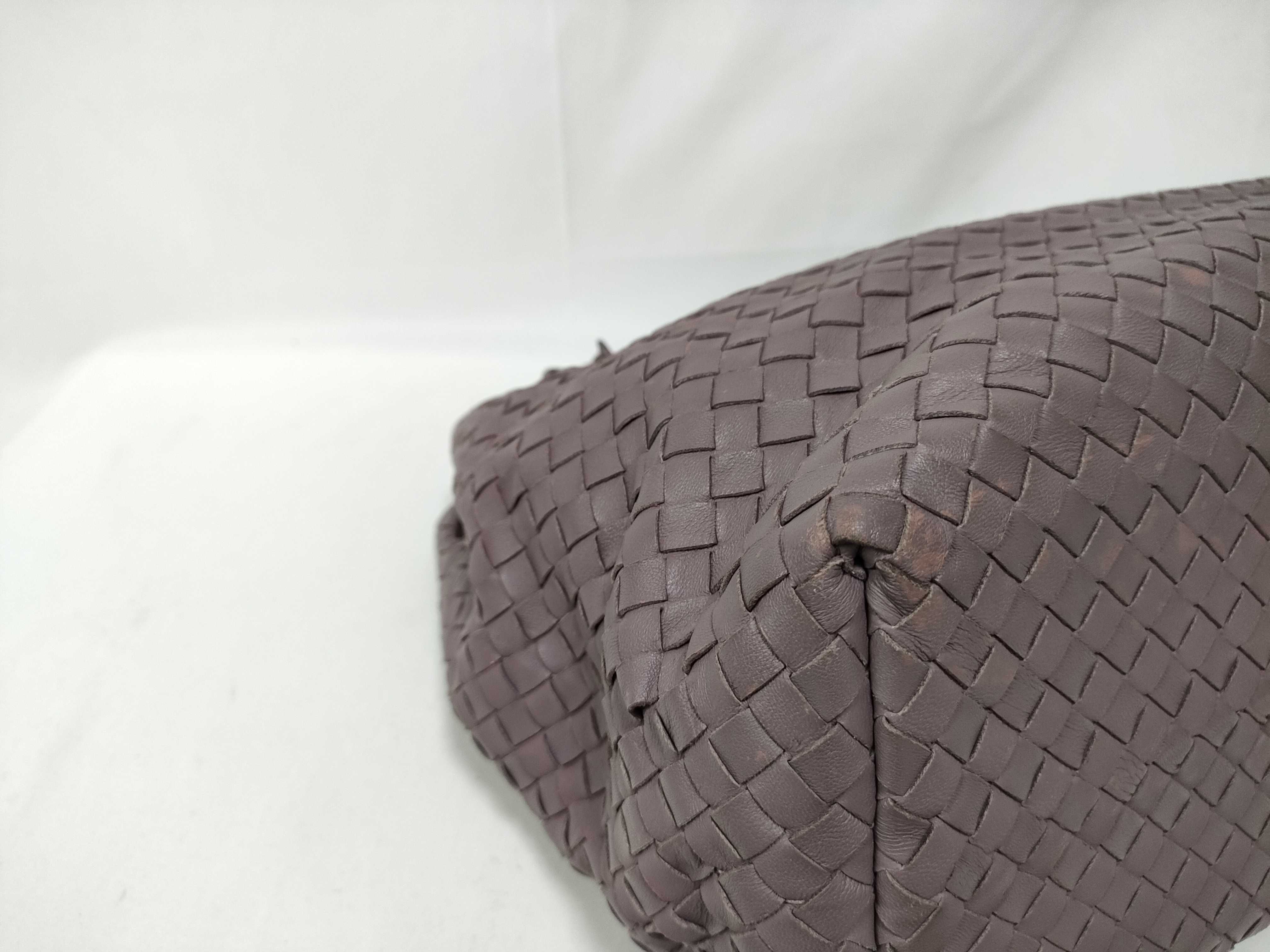 Intrecciato ID - Cow Skin Intrecciato Leather Tote Bag Purple Mirror Included — view 5