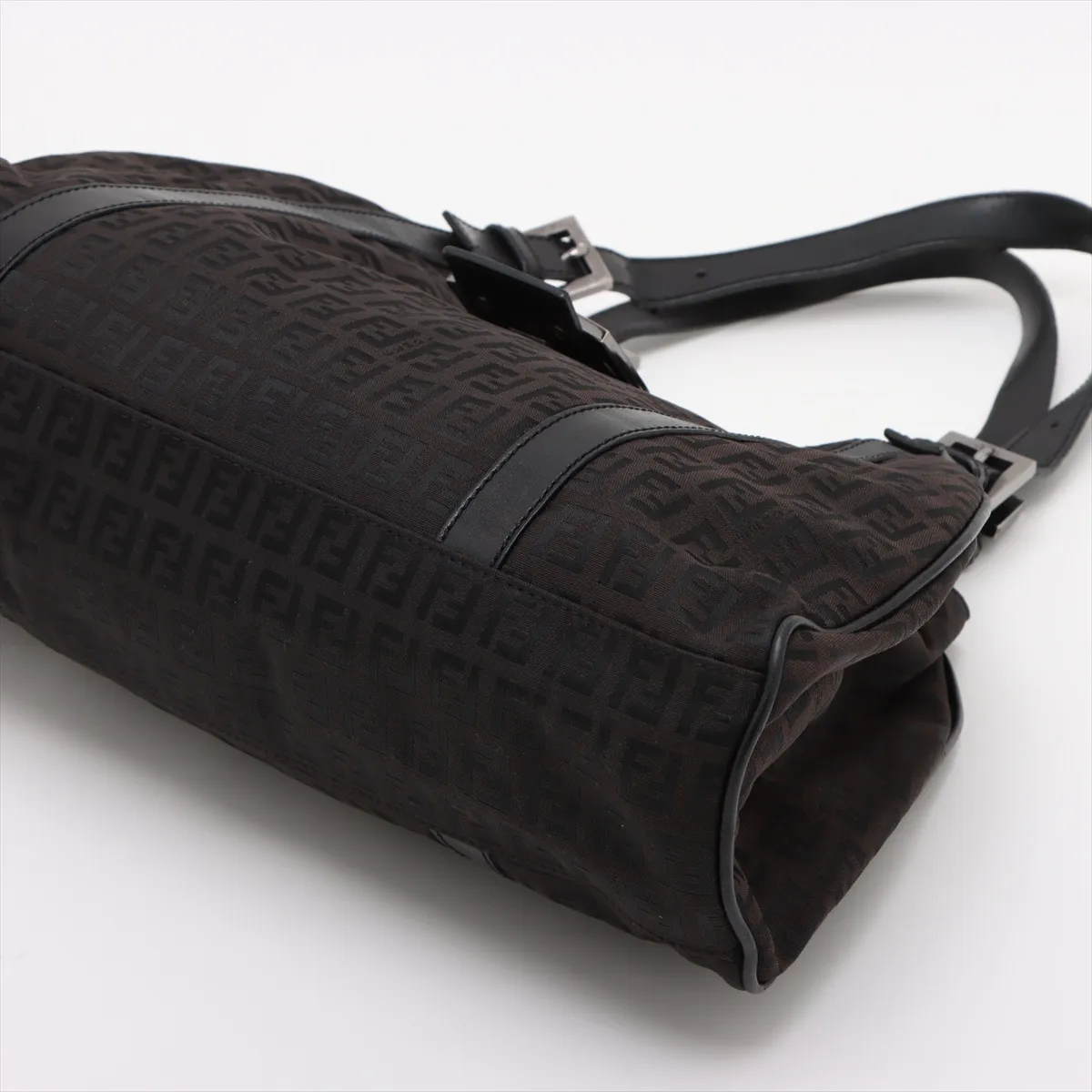 Zucchino Canvas x Leather Tote Bag Brown 8BR091 — view 3
