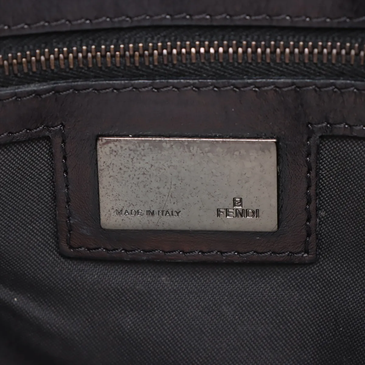 Zucchino Canvas x Leather Tote Bag Brown 8BR091 — view 9