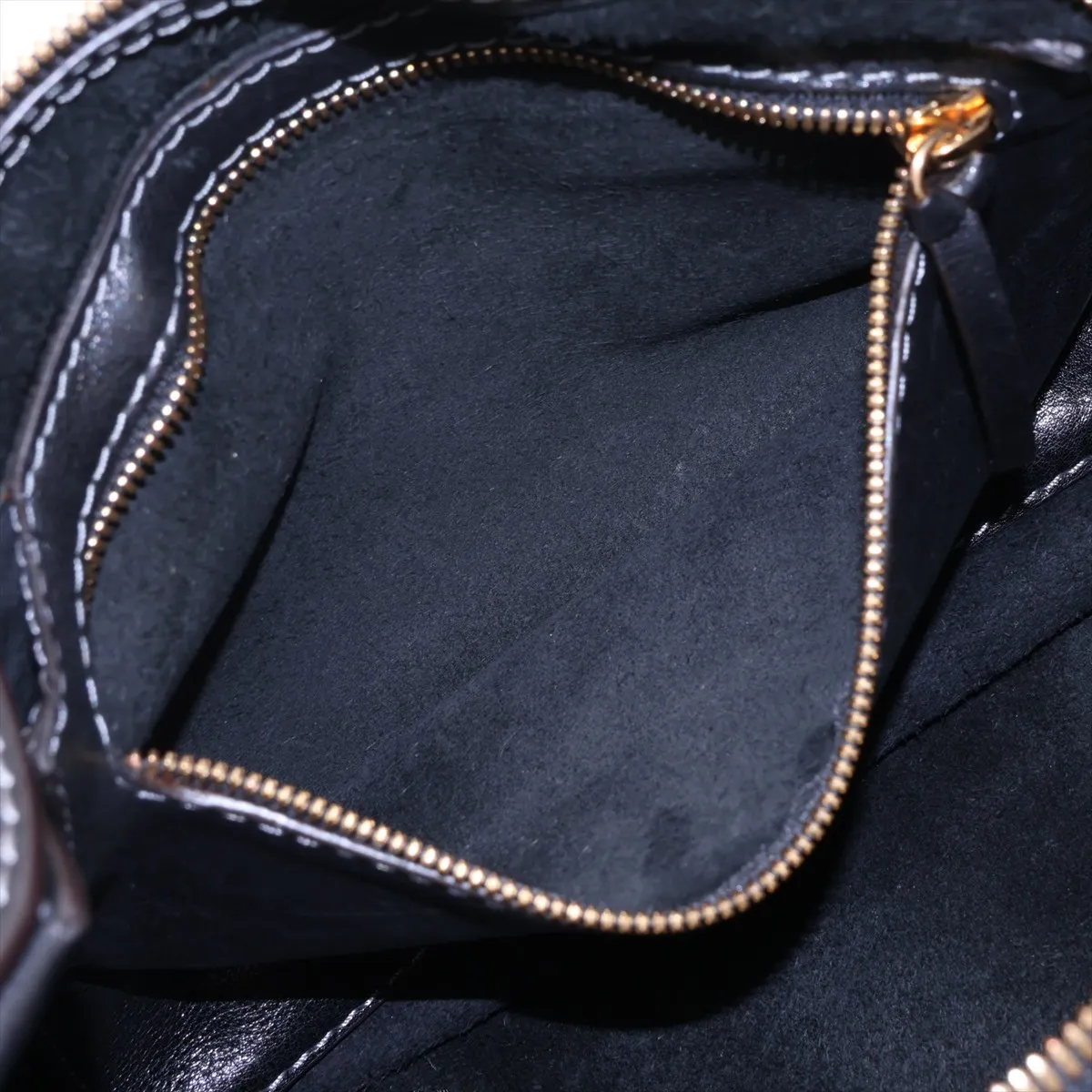 Leather Shoulder Bag, Black — view 8