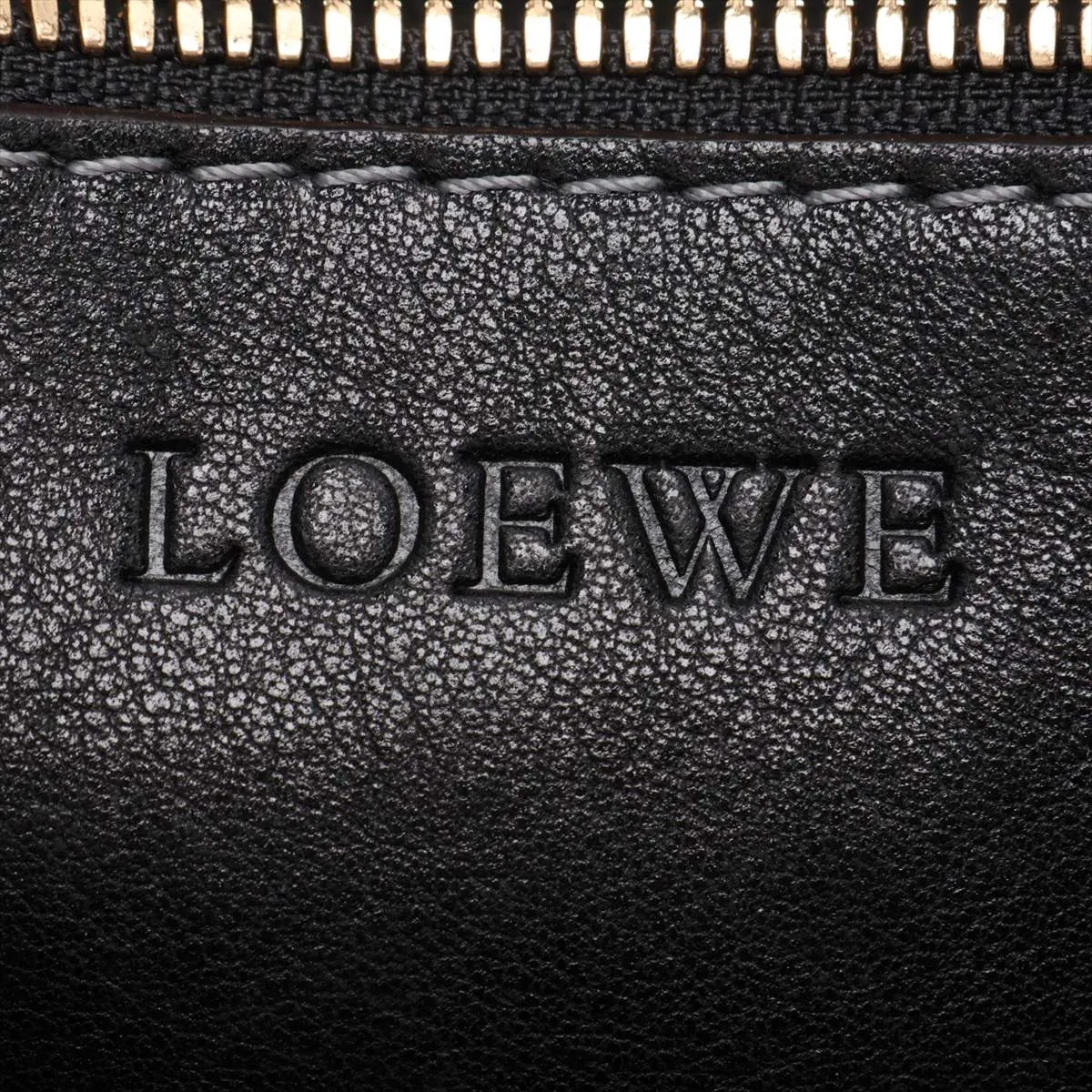 Leather Shoulder Bag, Black — view 9