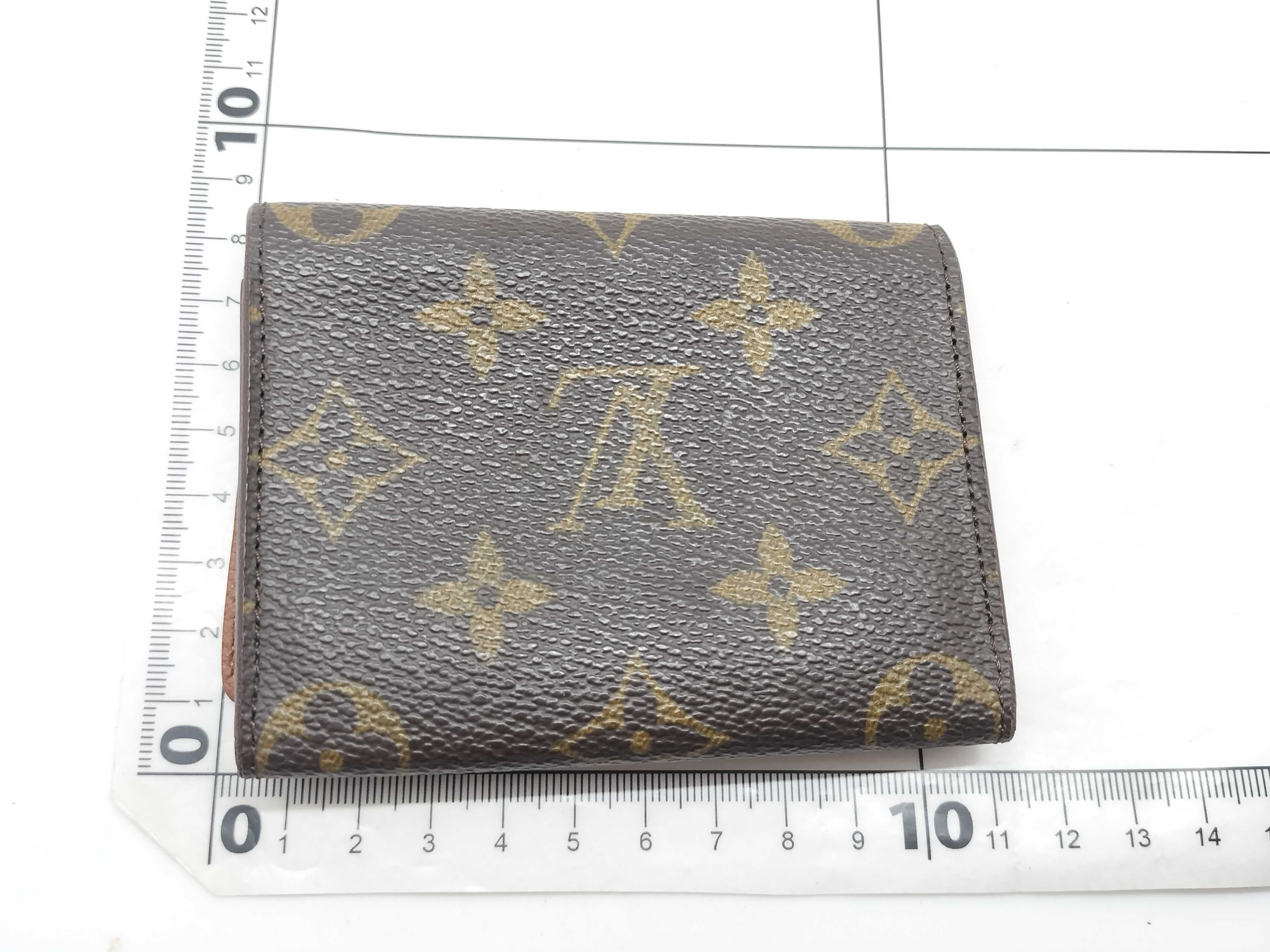 Monogram Enveloppe Carte de Visite Card Case (Card Case/Pass Case/Business Card Holder) — view 2
