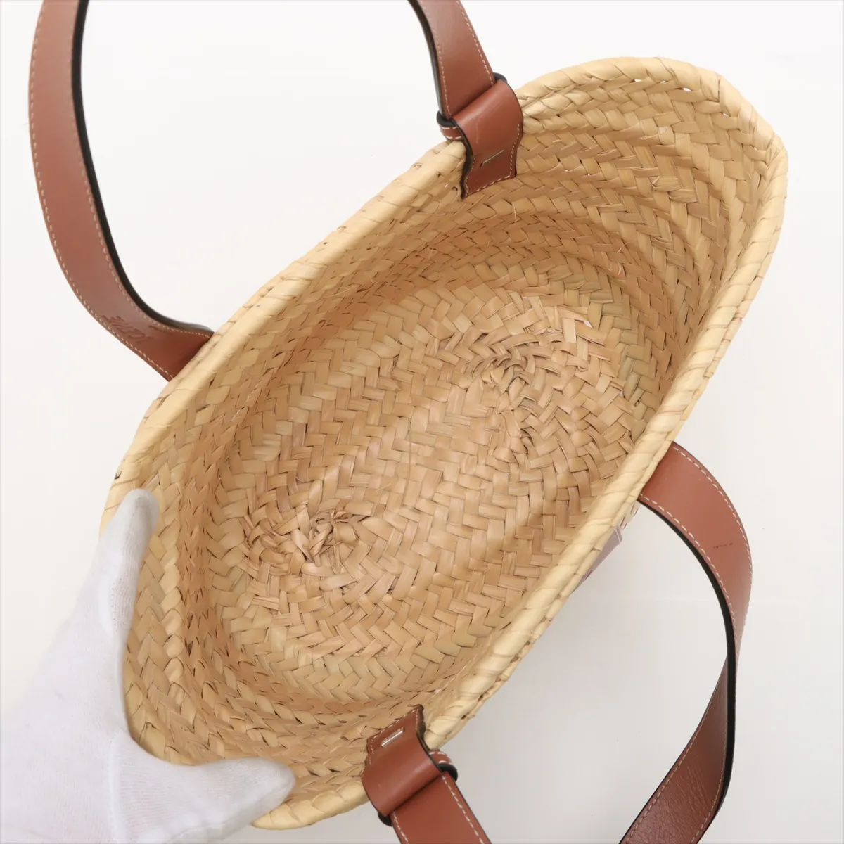 Basket Small Raffia Basket Bag Beige — view 7