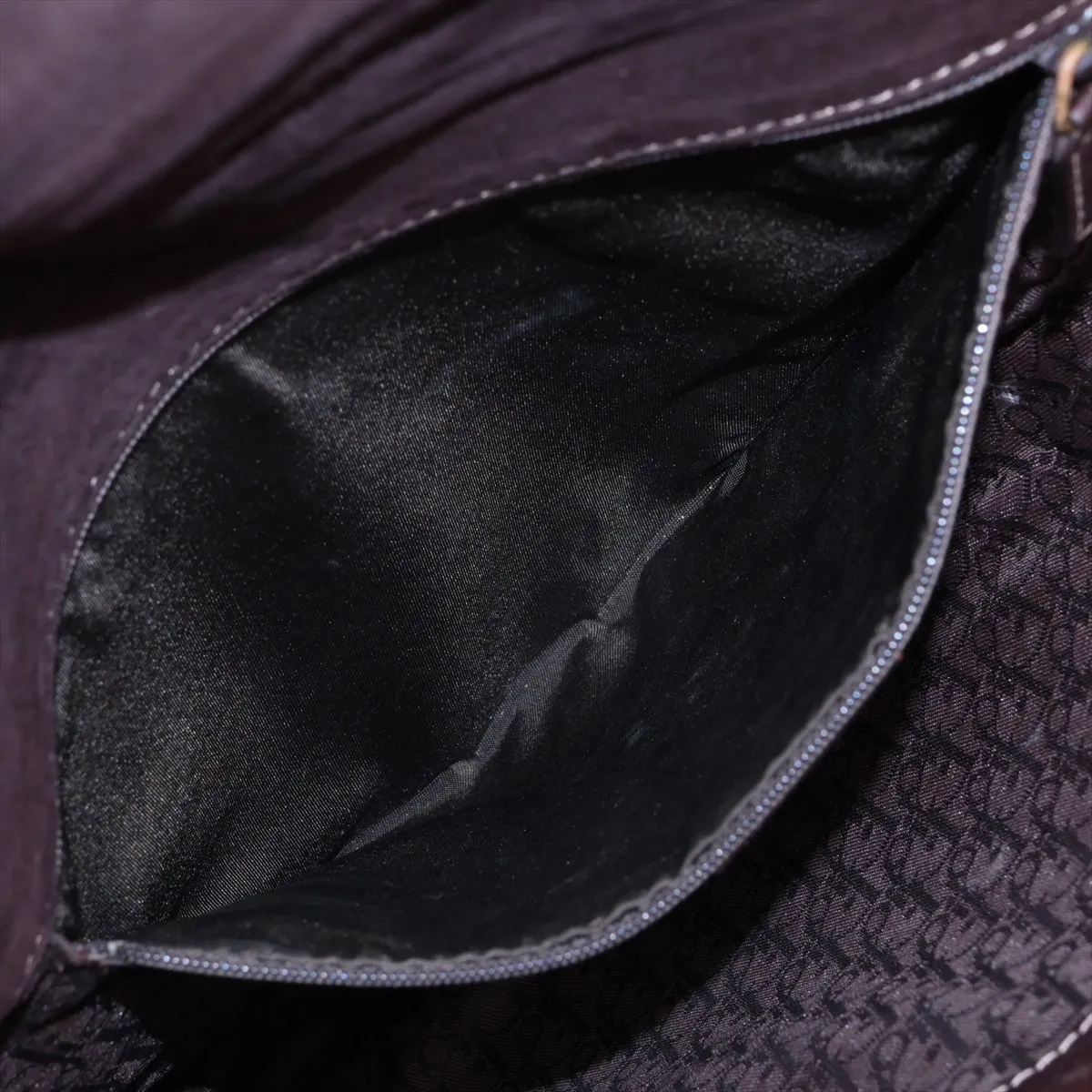 Saddle Leather Shoulder Bag, Brown — view 7
