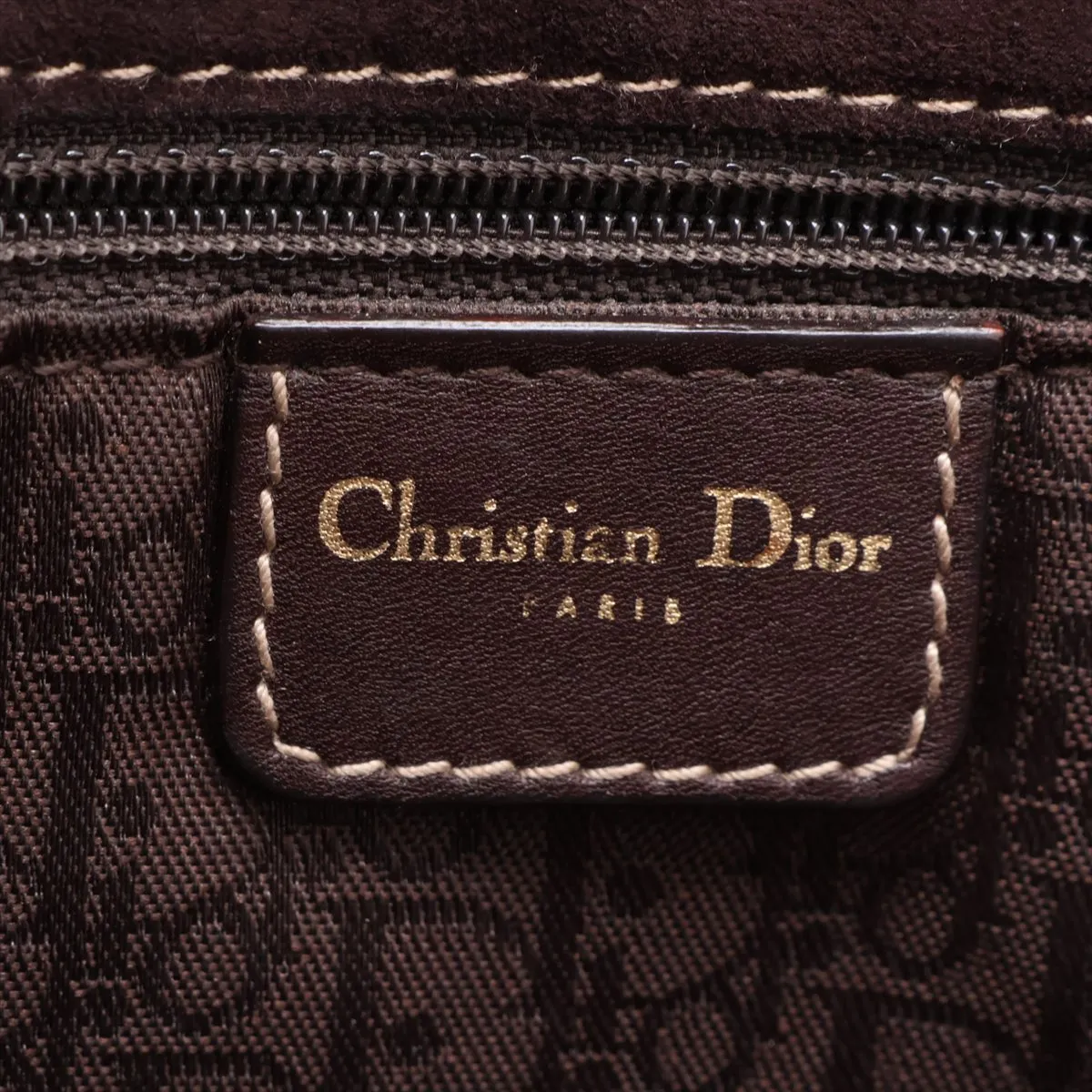 Saddle Leather Shoulder Bag, Brown — view 9