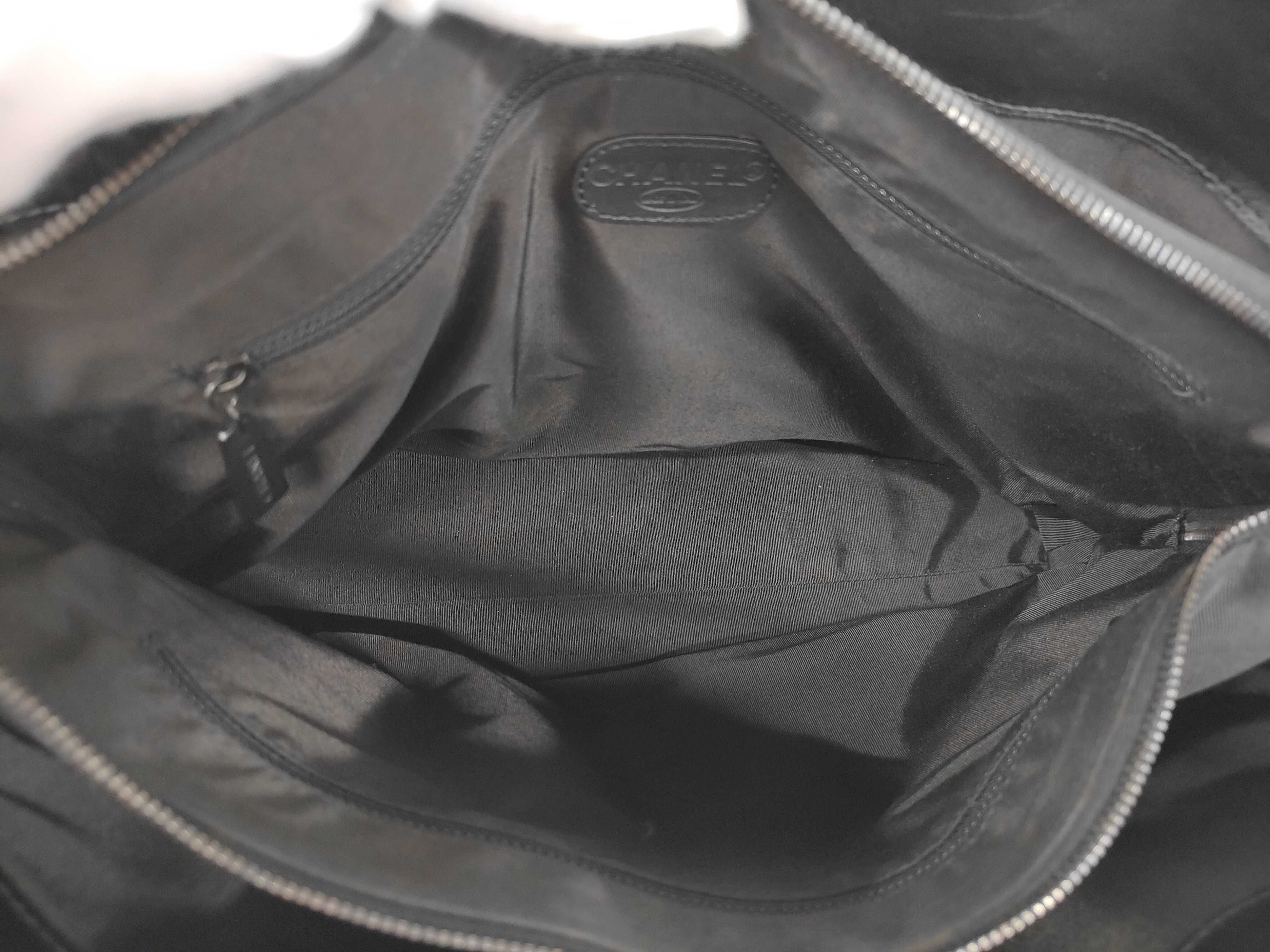 Leather Executive Turnlock Tote Bag, Black Tote Bag — view 12