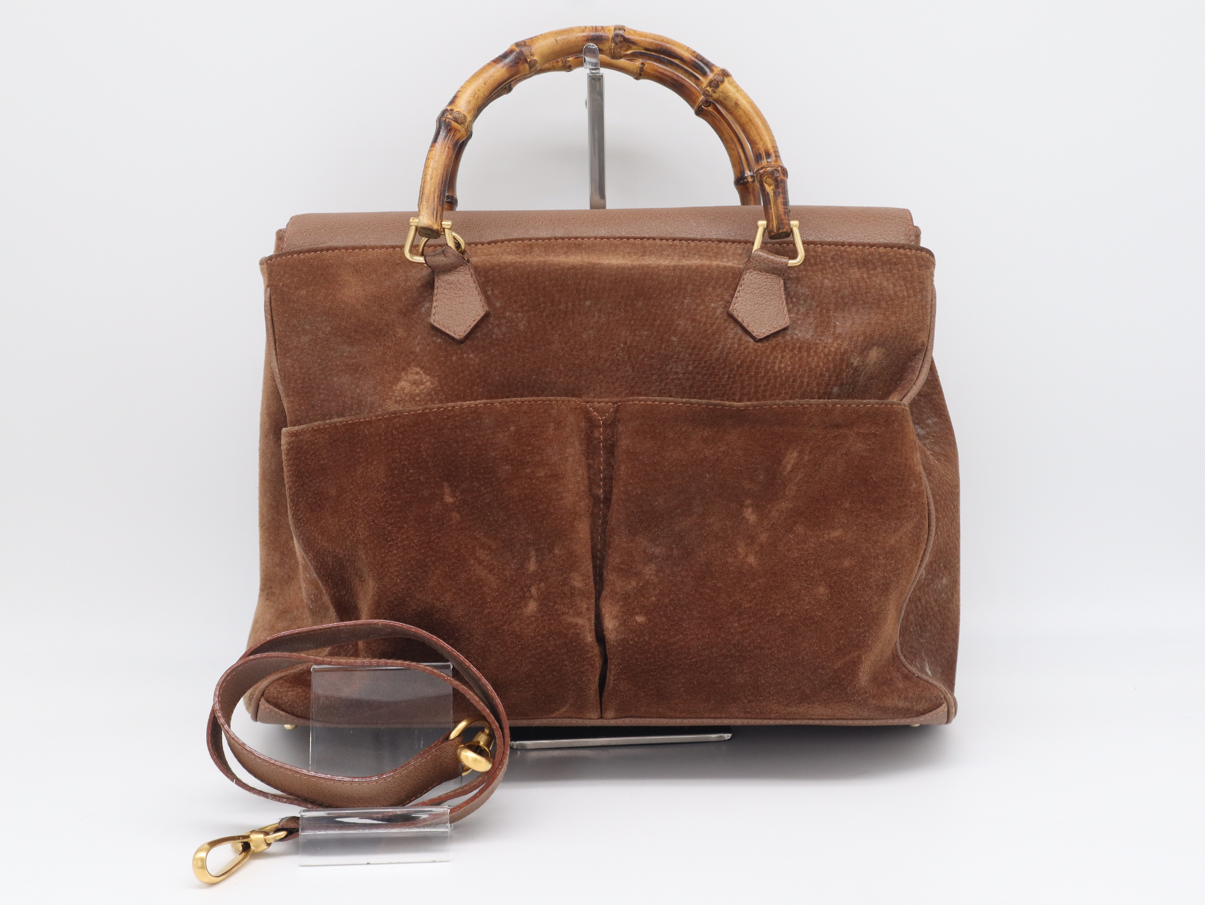 002.123.0322 Bamboo Brown Handbag