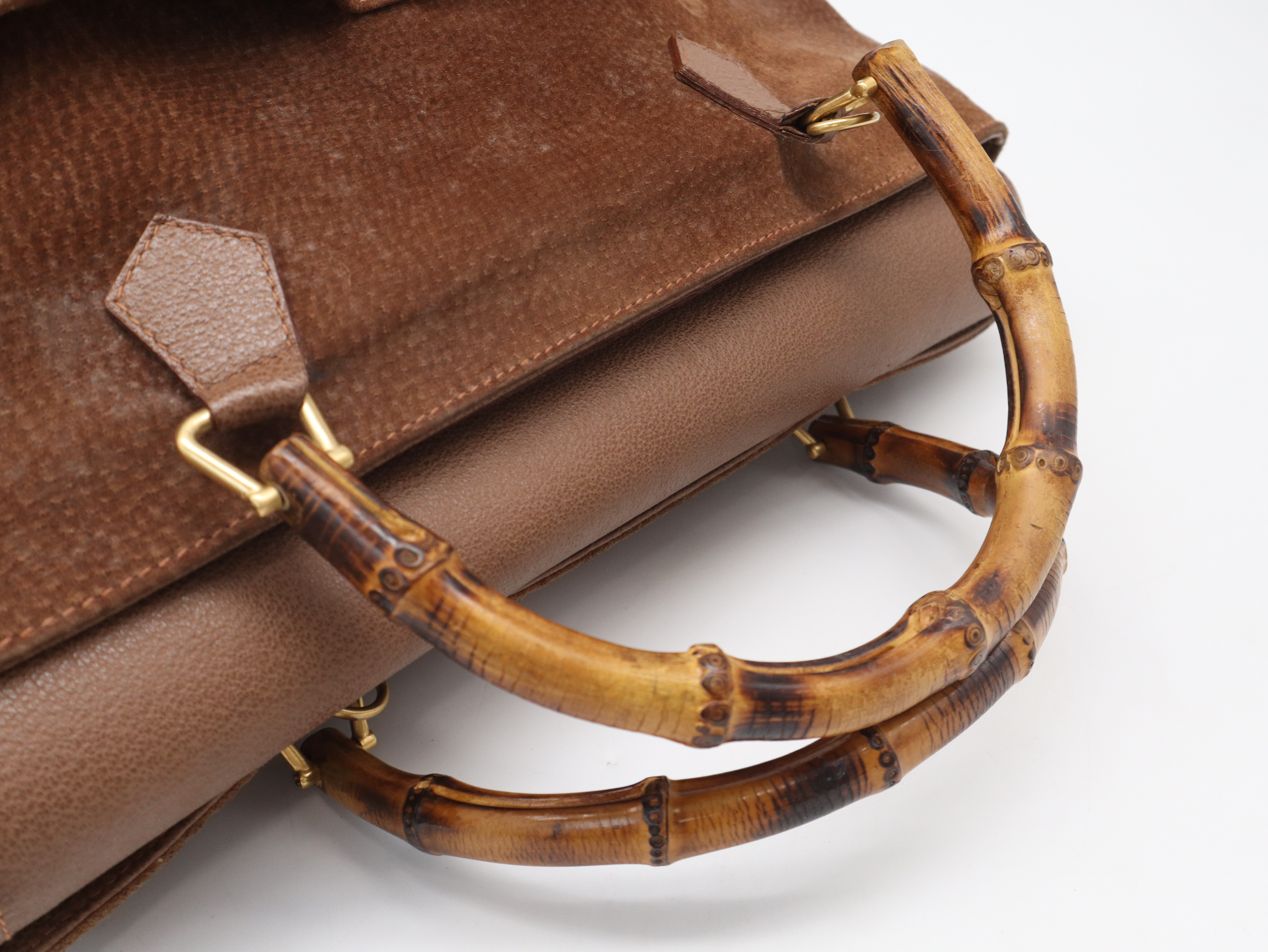 002.123.0322 Bamboo Brown Handbag — view 6