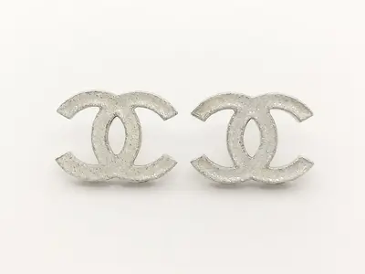 Coco Glitter Silver Earrings