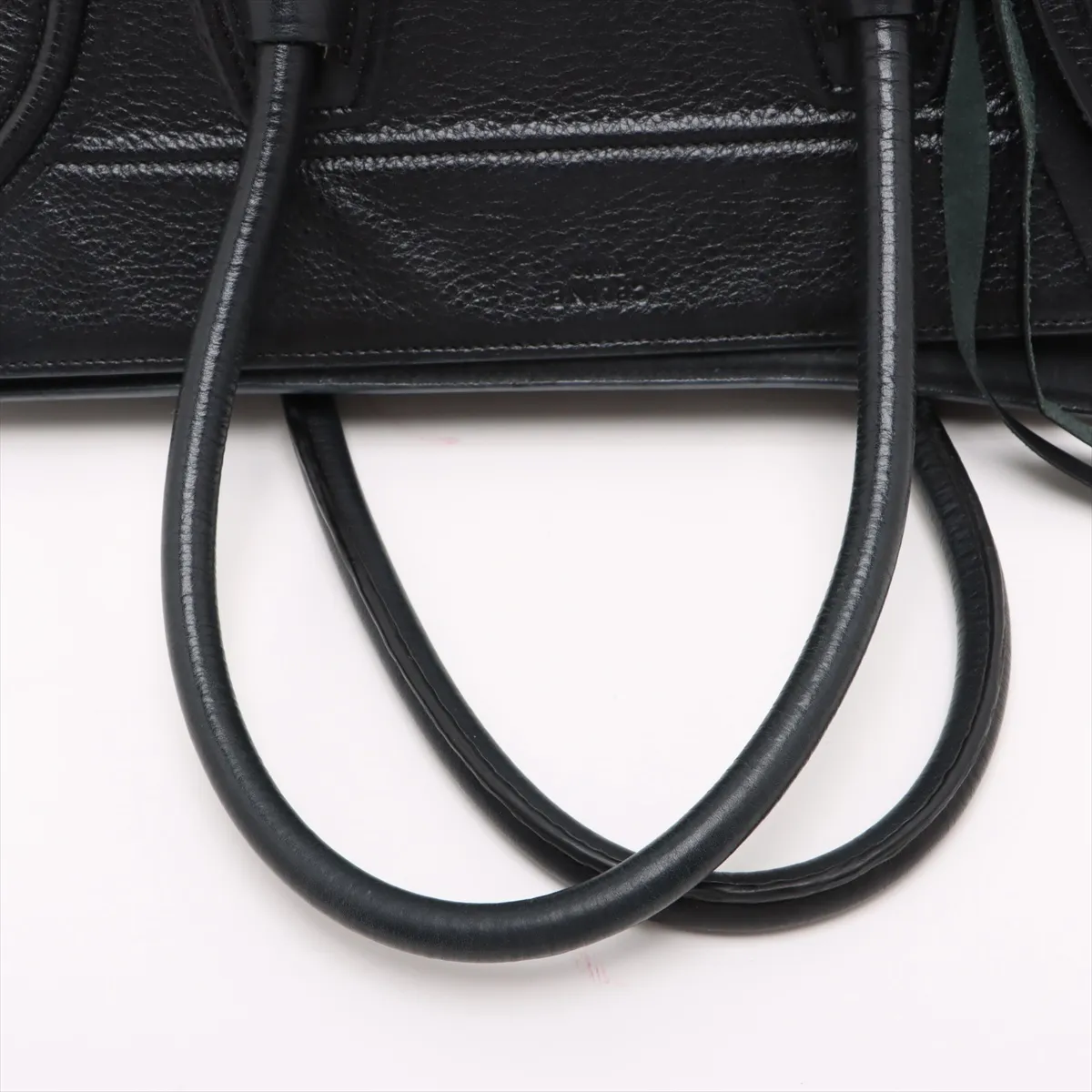 Luggage Phantom Medium Leather Tote Bag Black — view 5